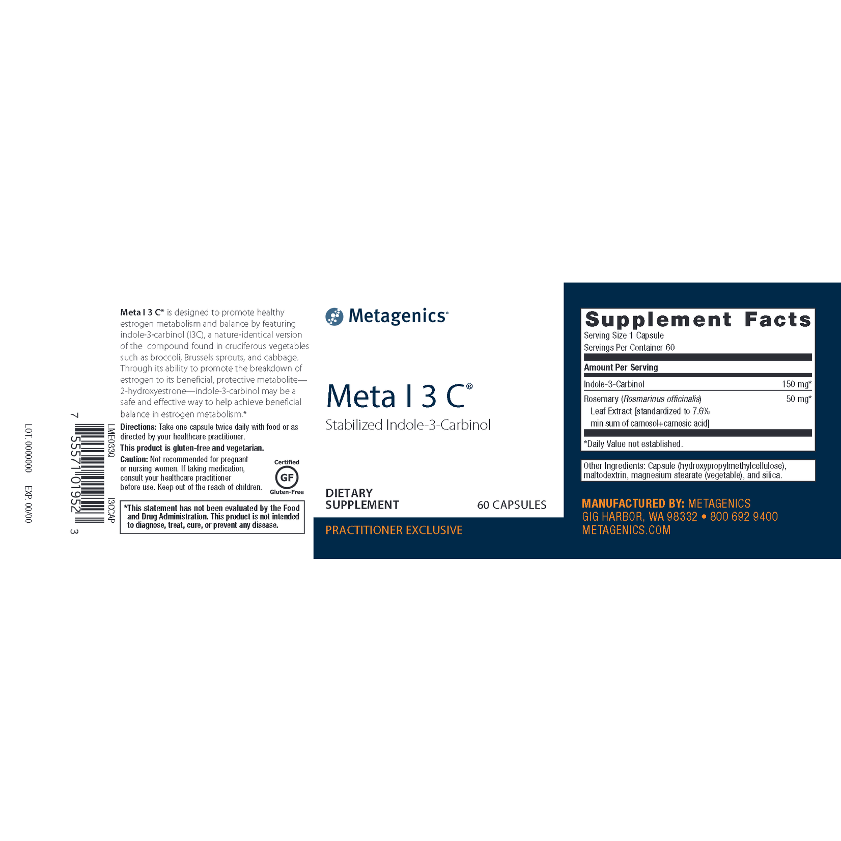 Metagenics Meta I 3 C 60c Metagenics