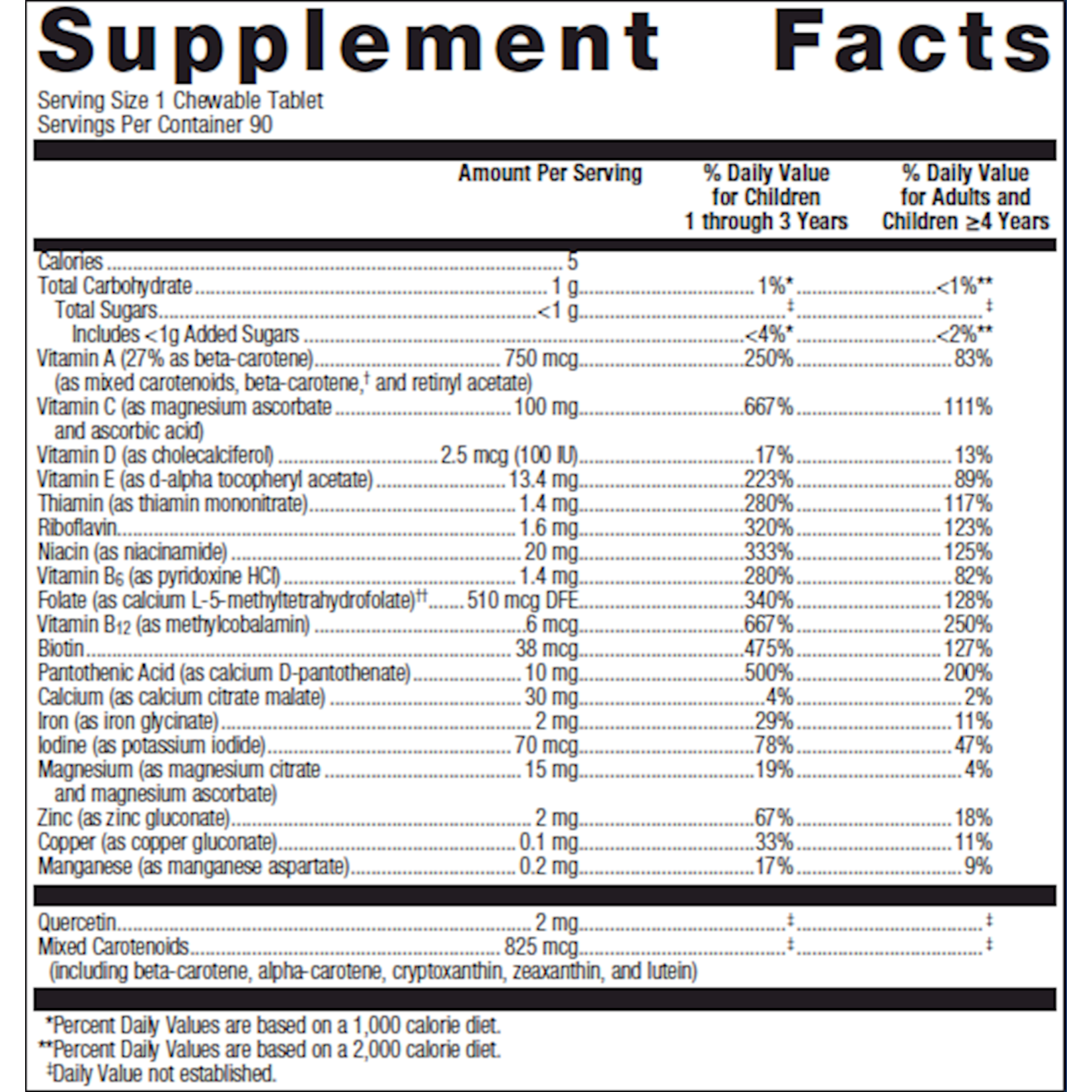 Metagenics Multigenics Chewable Orange 90t Metagenics