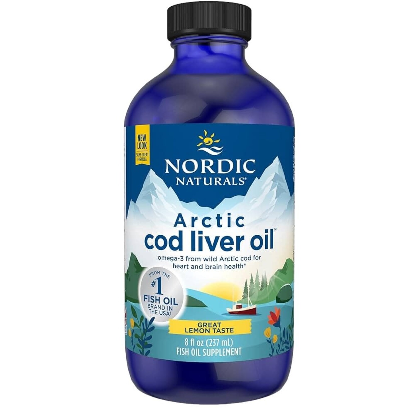 Nordic Naturals Arctic Cod Liver Oil Lemon 8oz Nordic Naturals