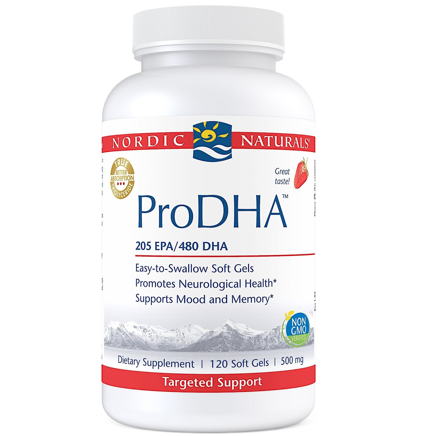 Nordic Naturals ProDHA Strawberry 120c Nordic Naturals