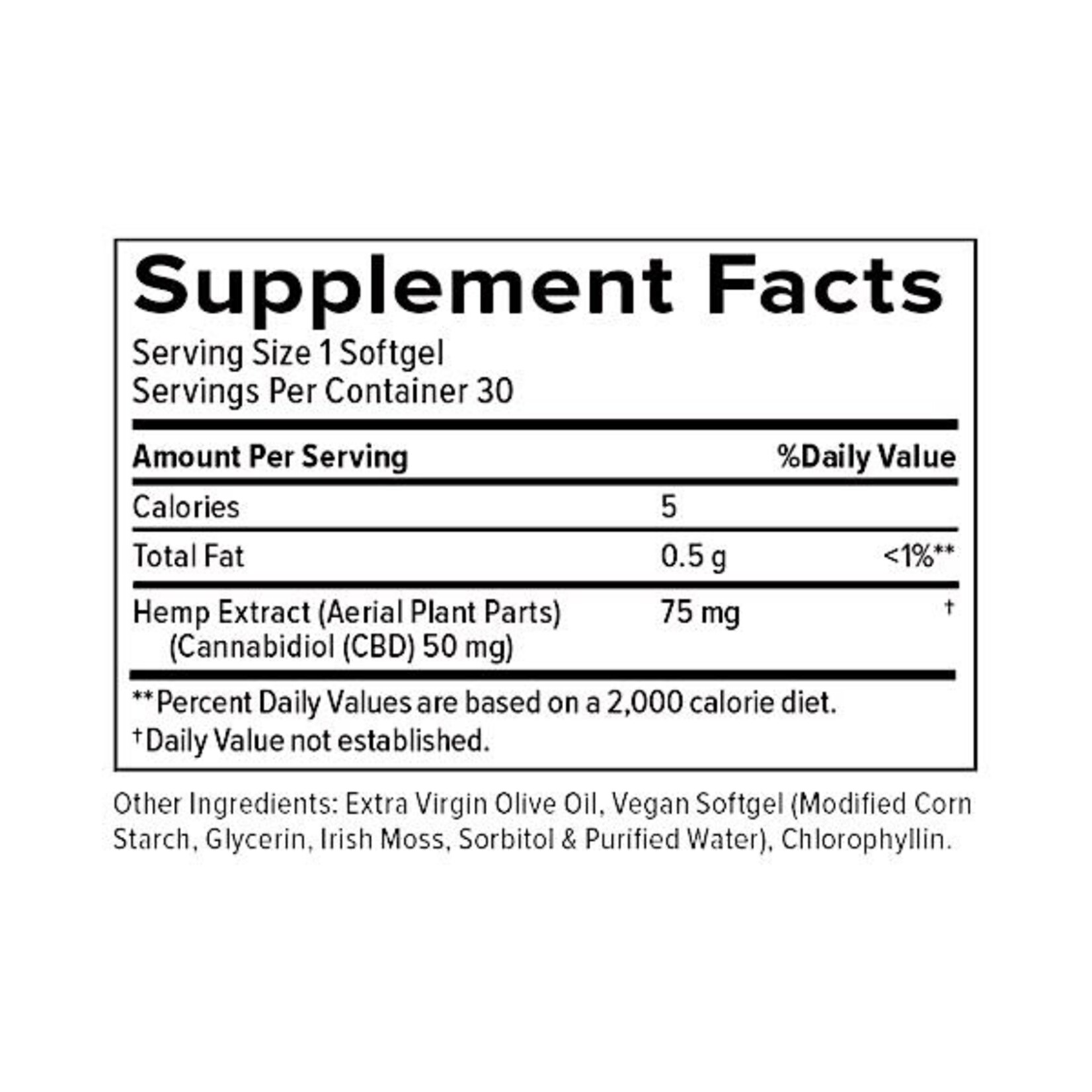 CV Sciences CBD Plus 50mg 30sg CV Sciences