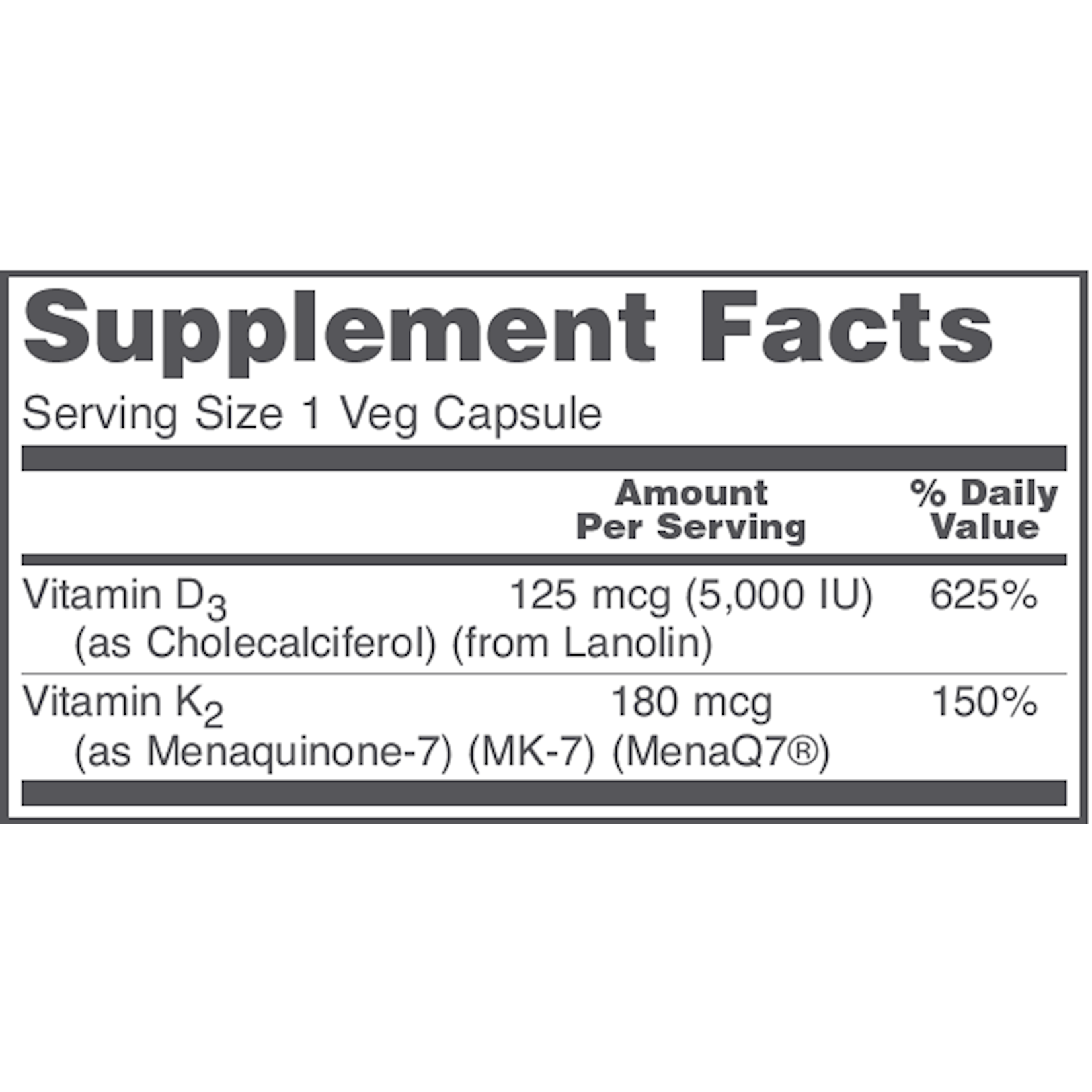 Protocol For Life K2 MK-7 & D3 60c Protocol