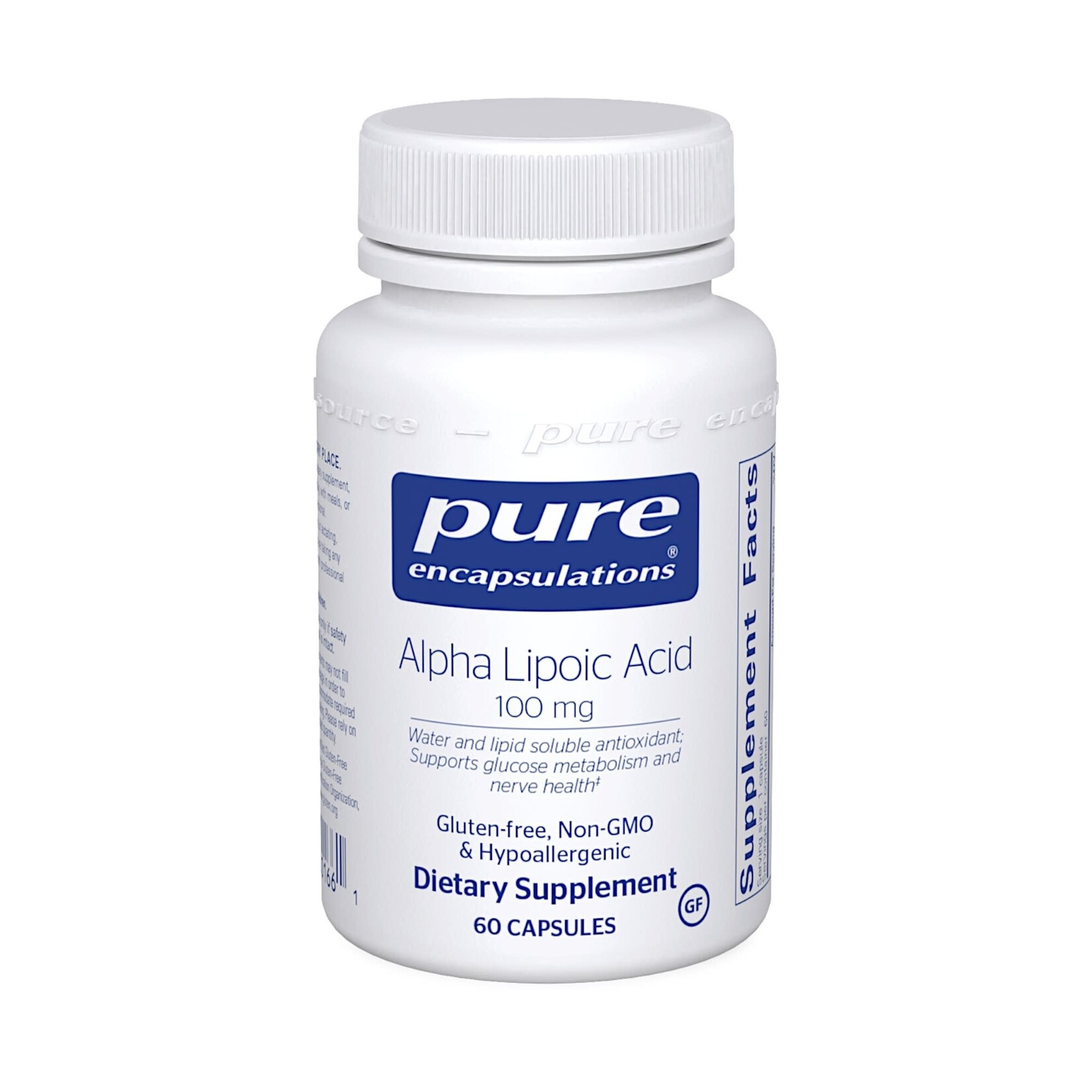 Pure Encapsulations Alpha Lipoic Acid 100mg 60c Pure Encapsulations