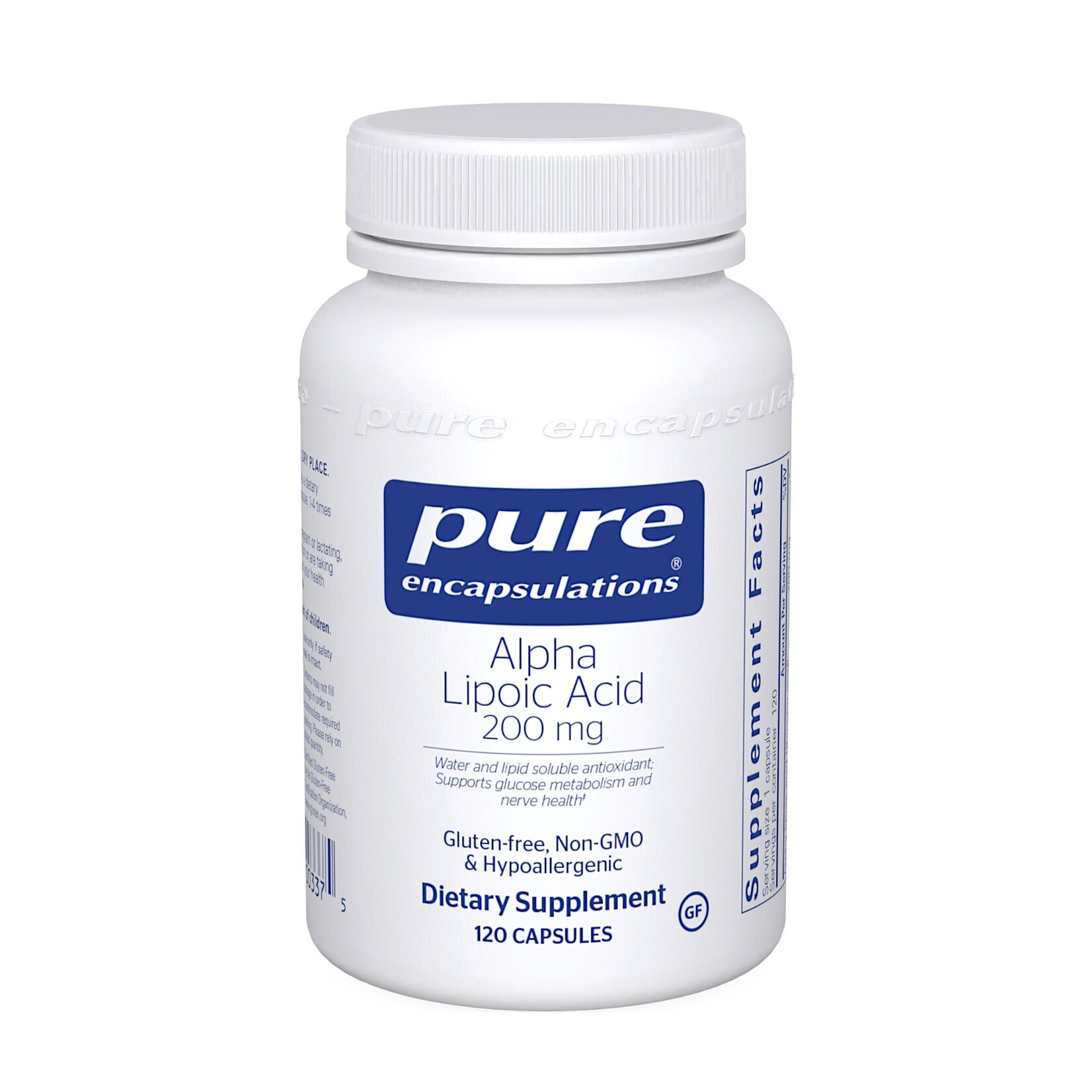 Pure Encapsulations Alpha Lipoic Acid 200mg 120c Pure Encapsulations