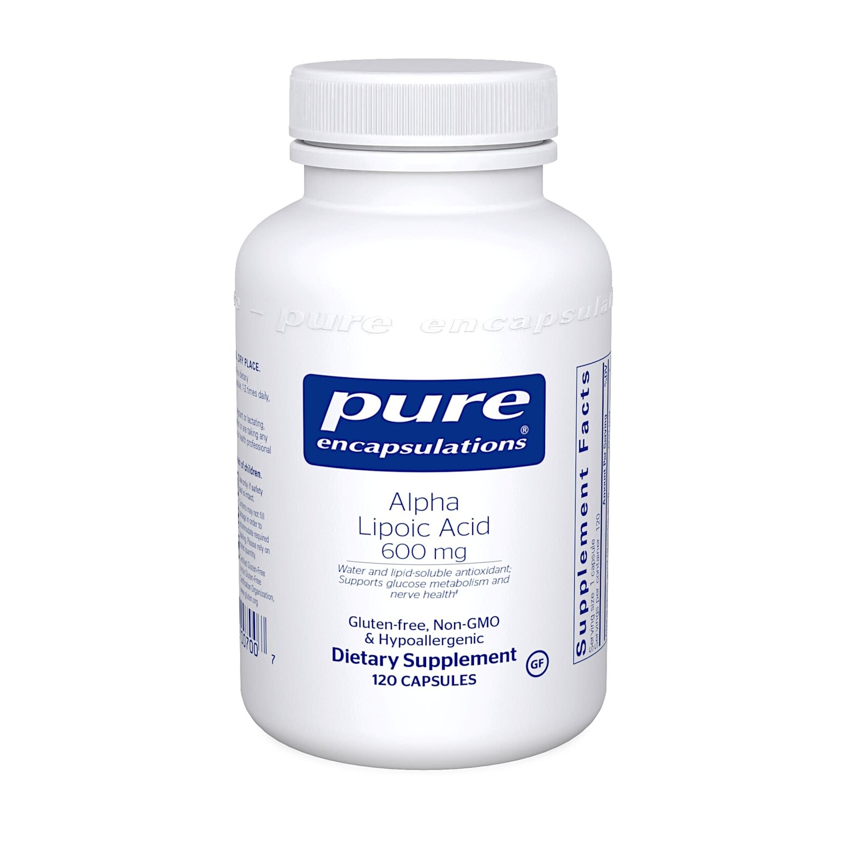 Pure Encapsulations Alpha Lipoic Acid 600mg 120c Pure Encapsulations