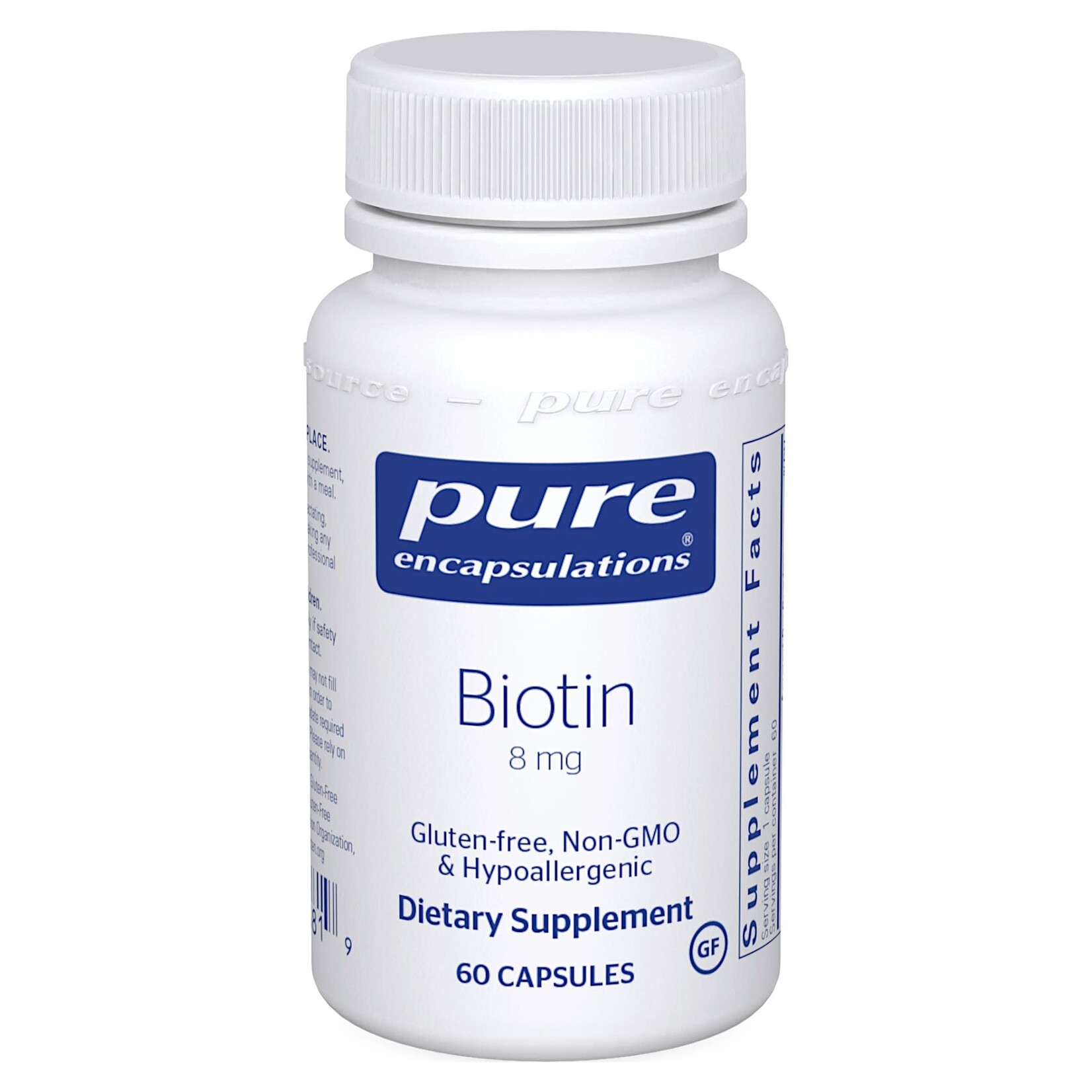 Pure Encapsulations Biotin 8mg 60c Pure Encapsulations