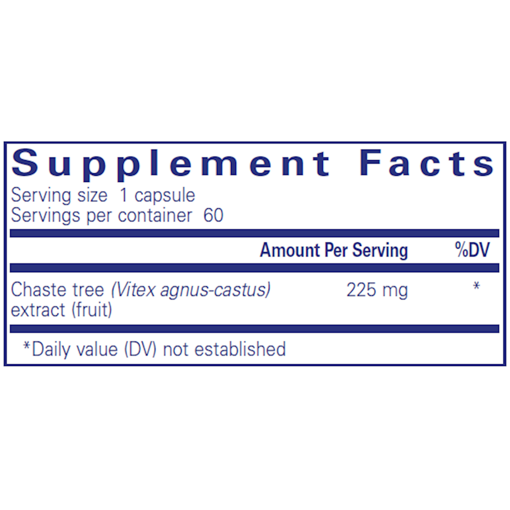 Pure Encapsulations Chaste Tree Vitex 225mg 60c Pure Encapsulations