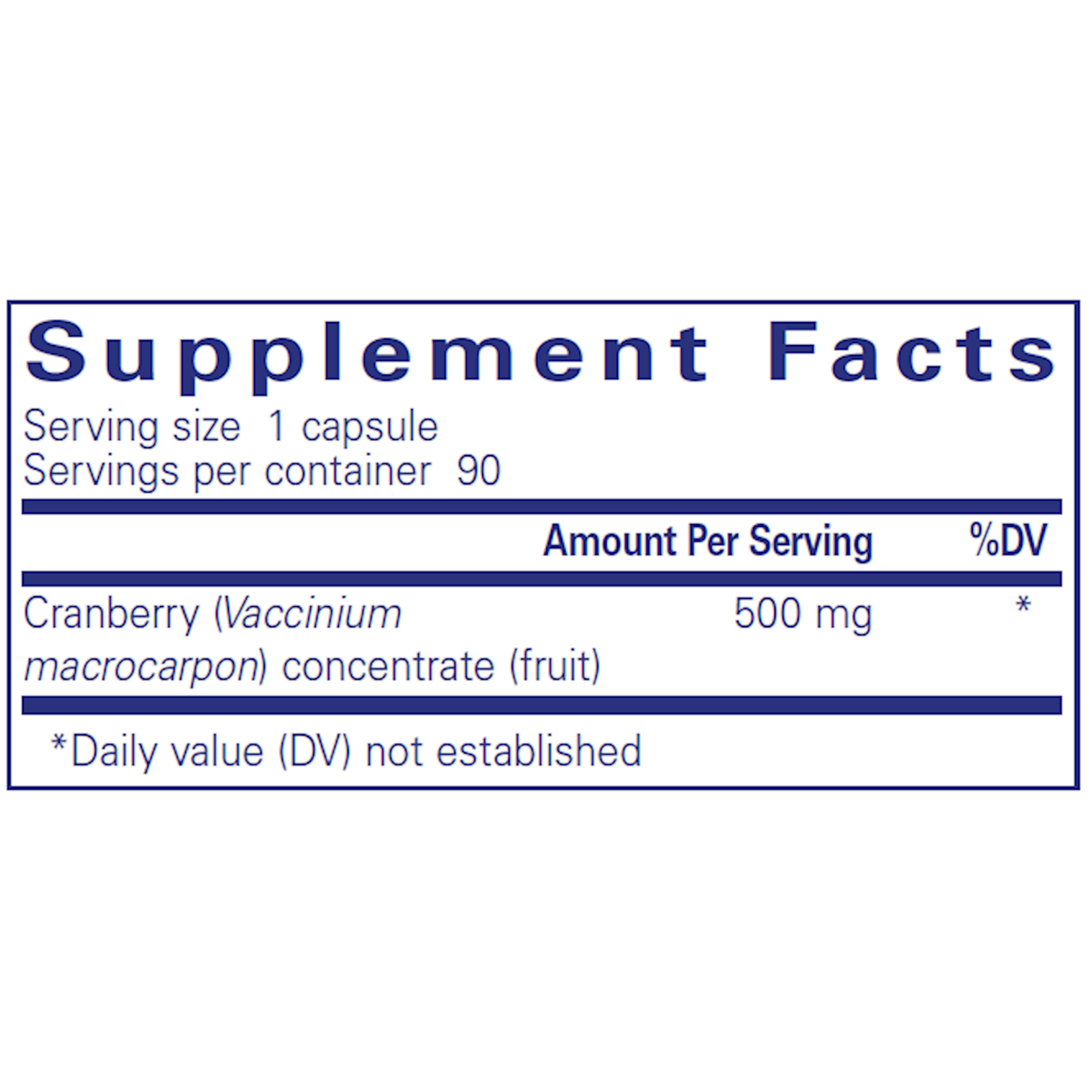 Pure Encapsulations Cranberry NS 500mg 90c Pure Encapsulations