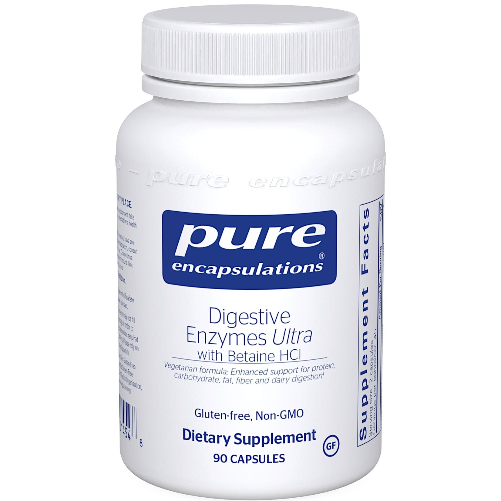 Pure Encapsulations Digestive Enzymes Ultra w/HCL 90c Pure Encapsulations