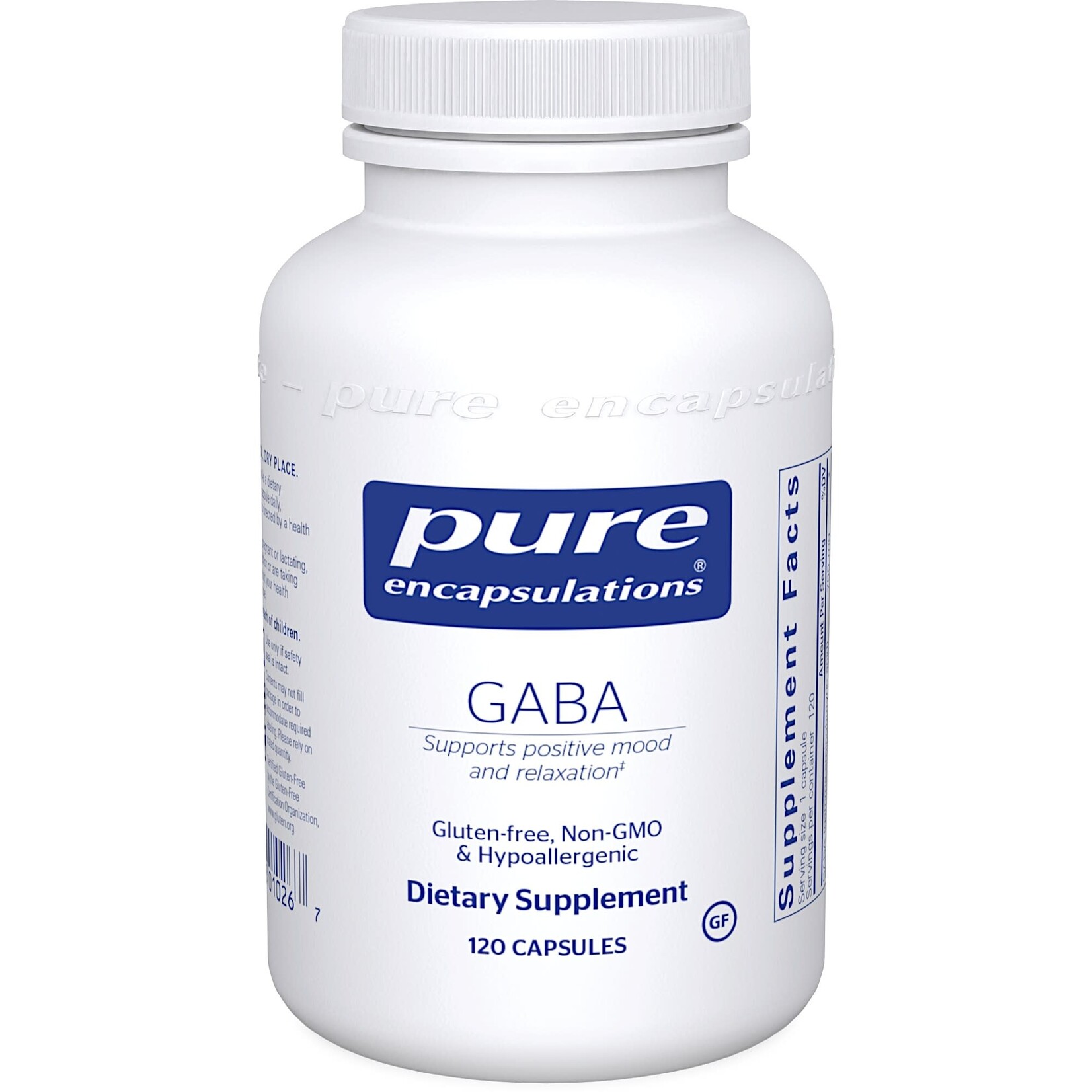 Pure Encapsulations GABA 700mg 120c Pure Encapsulations