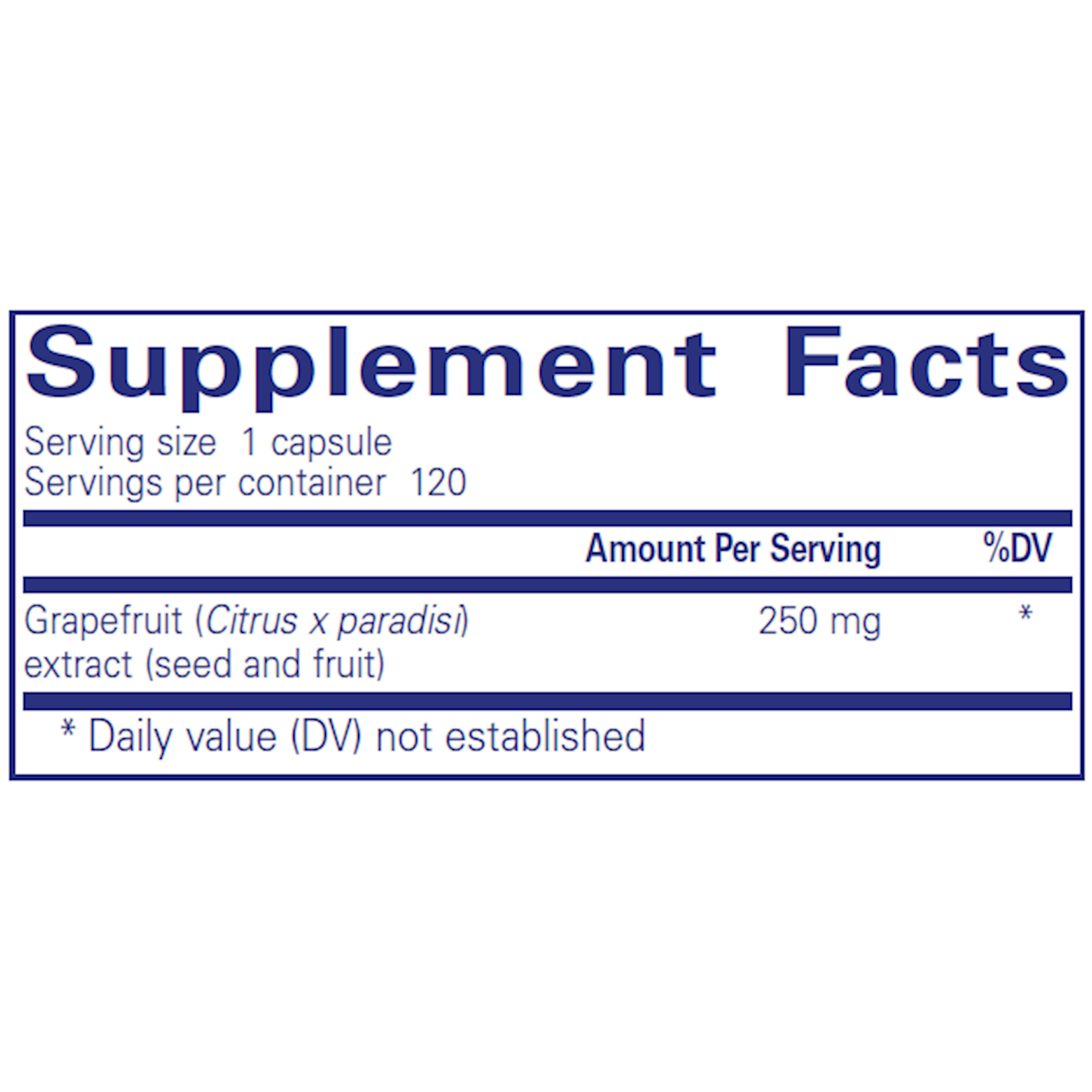 Pure Encapsulations Grapefruit Seed Extract 250mg 120c Pure Encapsulations ***