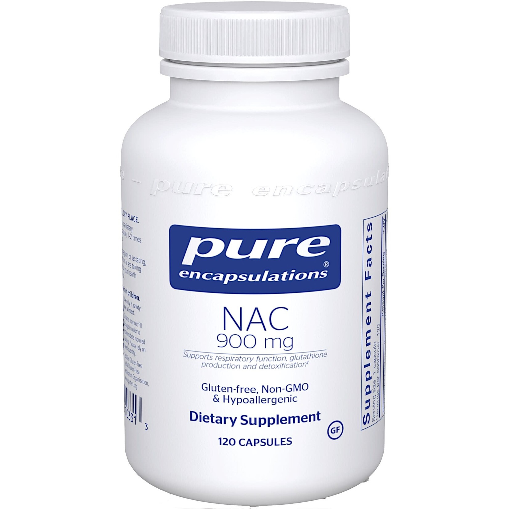 Pure Encapsulations NAC (N-Acetyl-l-Cysteine) 900mg 120c Pure Encapsulations