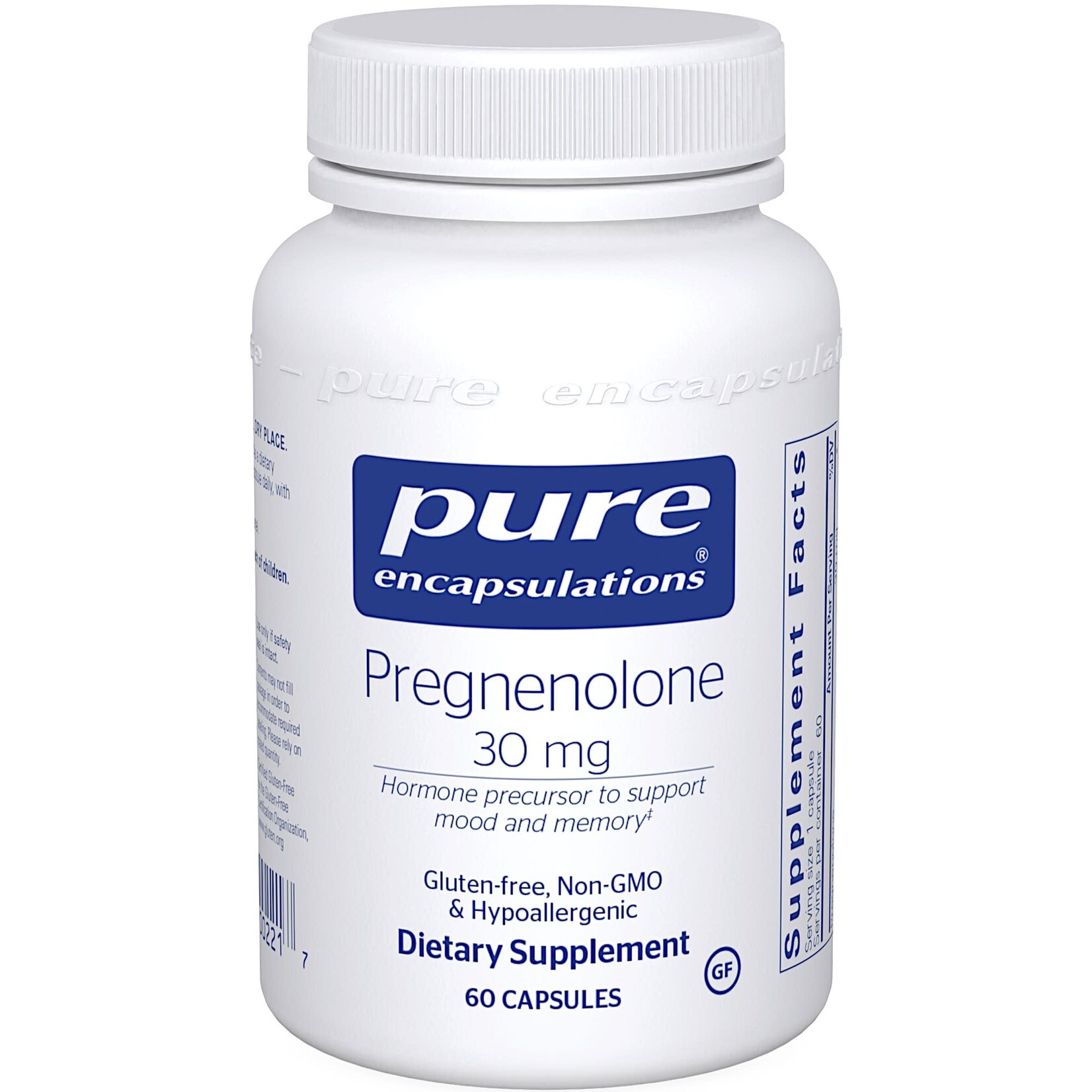 Pure Encapsulations Pregnenolone 30mg 60c Pure Encapsulations