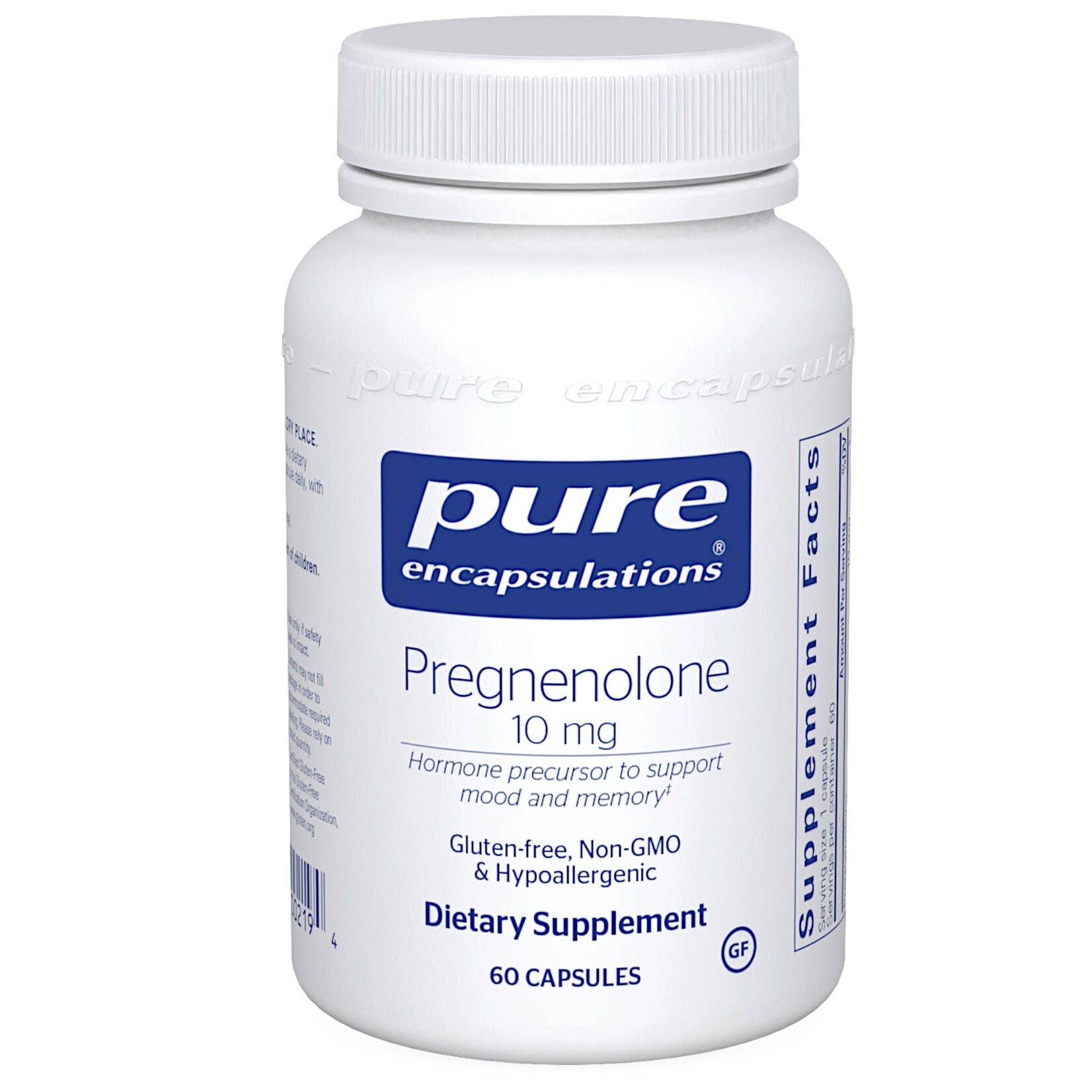 Pure Encapsulations Pregnenolone 10mg 60c Pure Encapsulations