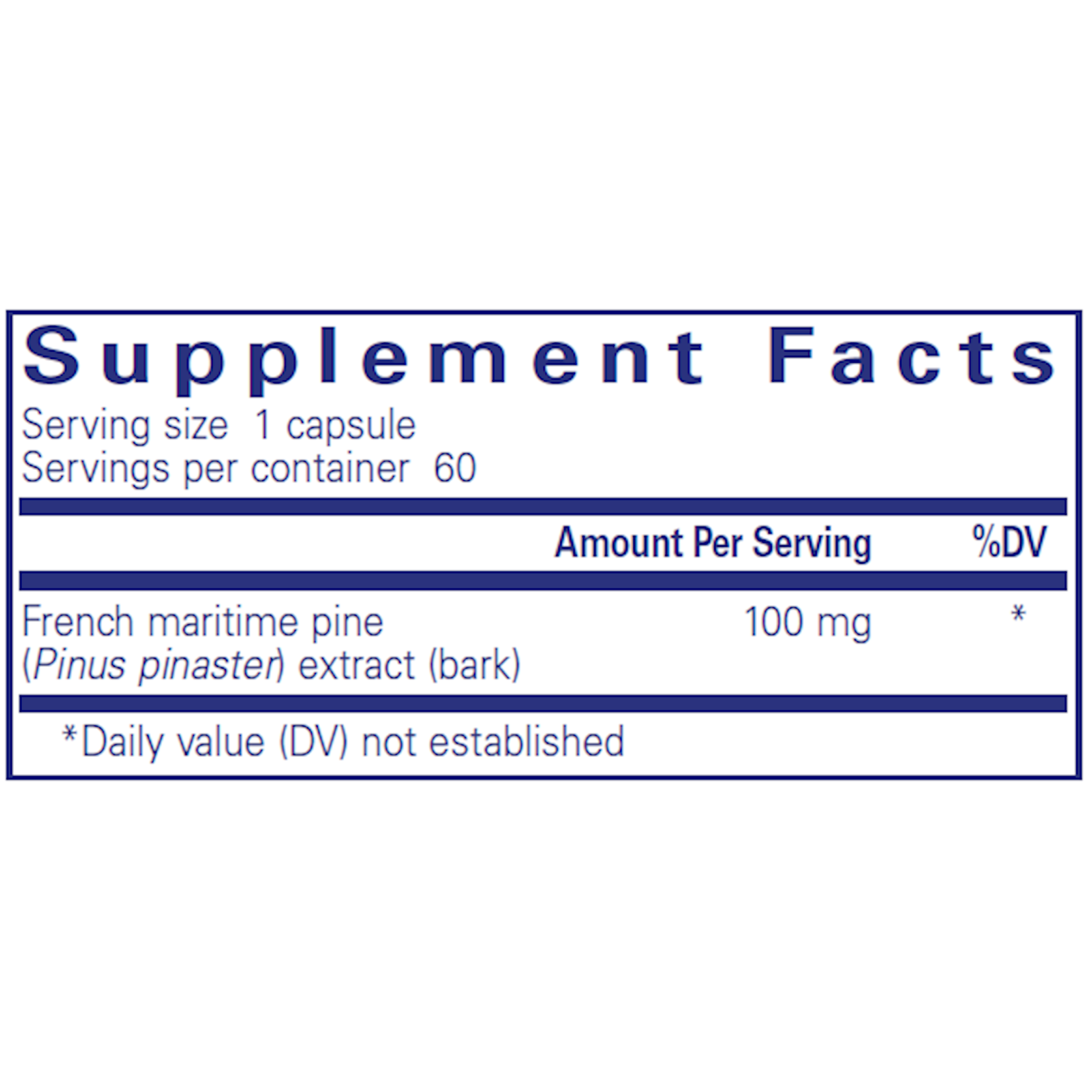 Pure Encapsulations Pycnogenol 100mg 60c Pure Encapsulations