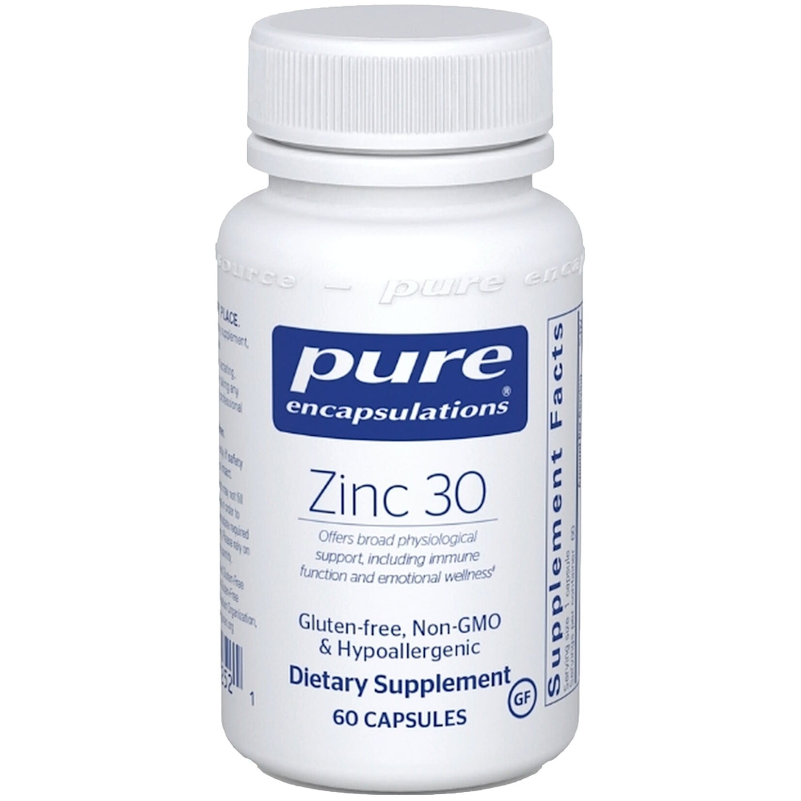 Pure Encapsulations Zinc 30mg 60c Pure Encapsulations