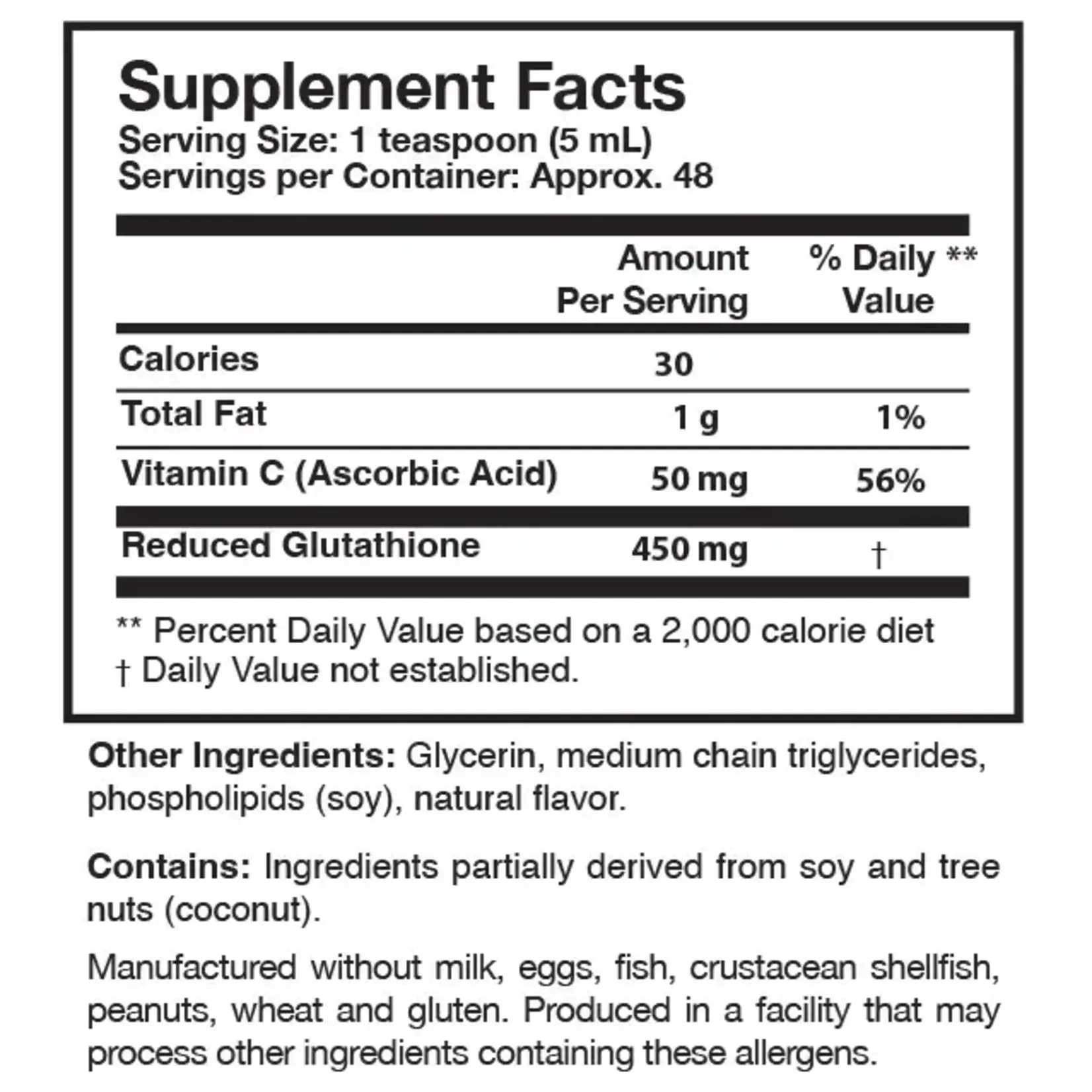 Researched Nutritionals Tri-Fortify Liposomal Glutathione Orange 450 mg 8oz Research Nutritionals