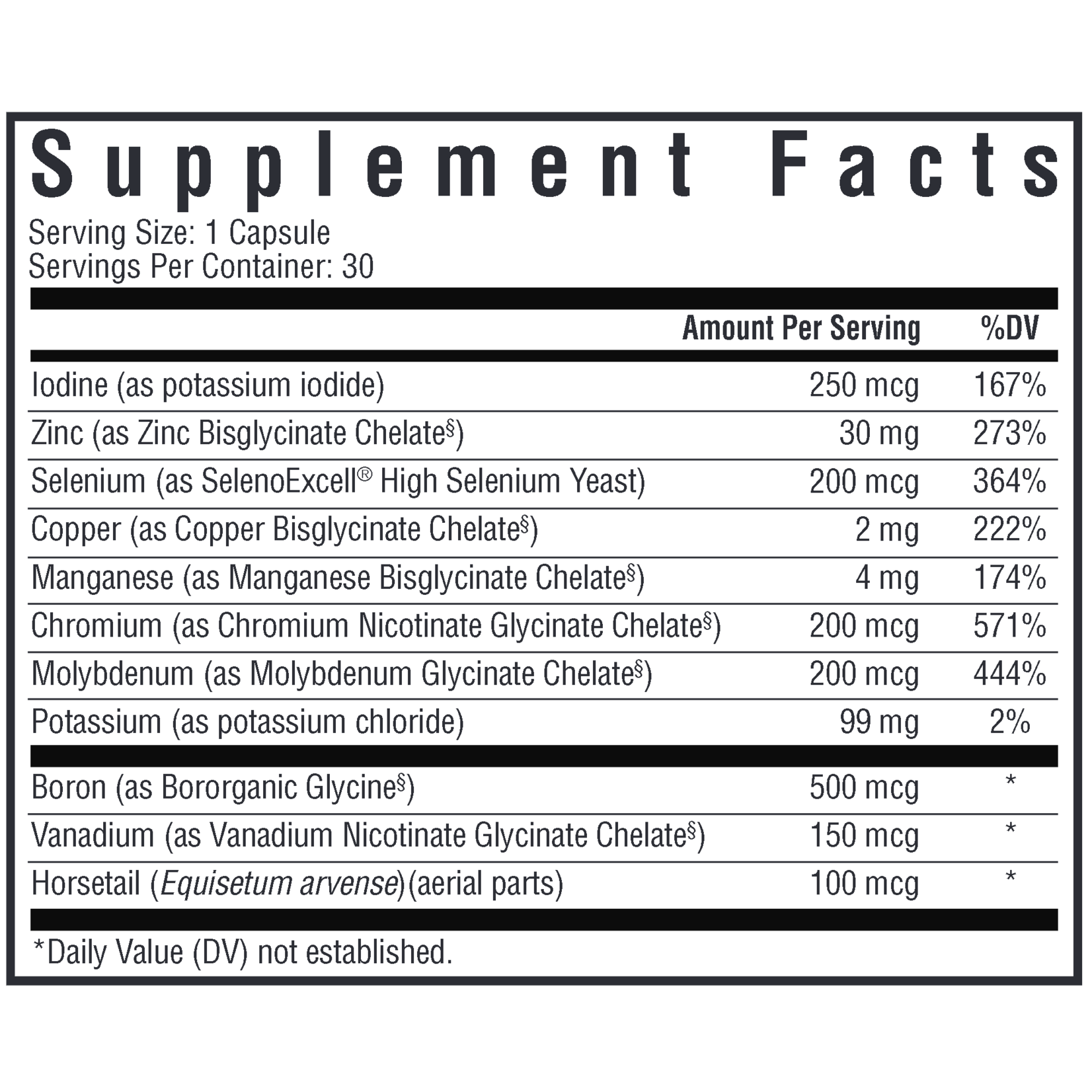 Seeking Health Trace Minerals Complex 30c Seeking Health