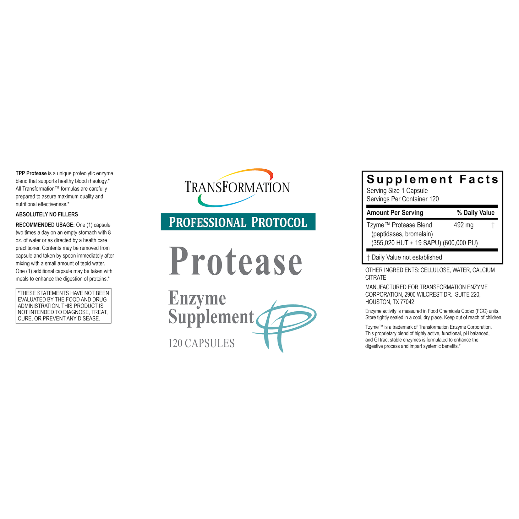 Transformation enzymes Protease 120c Transformation