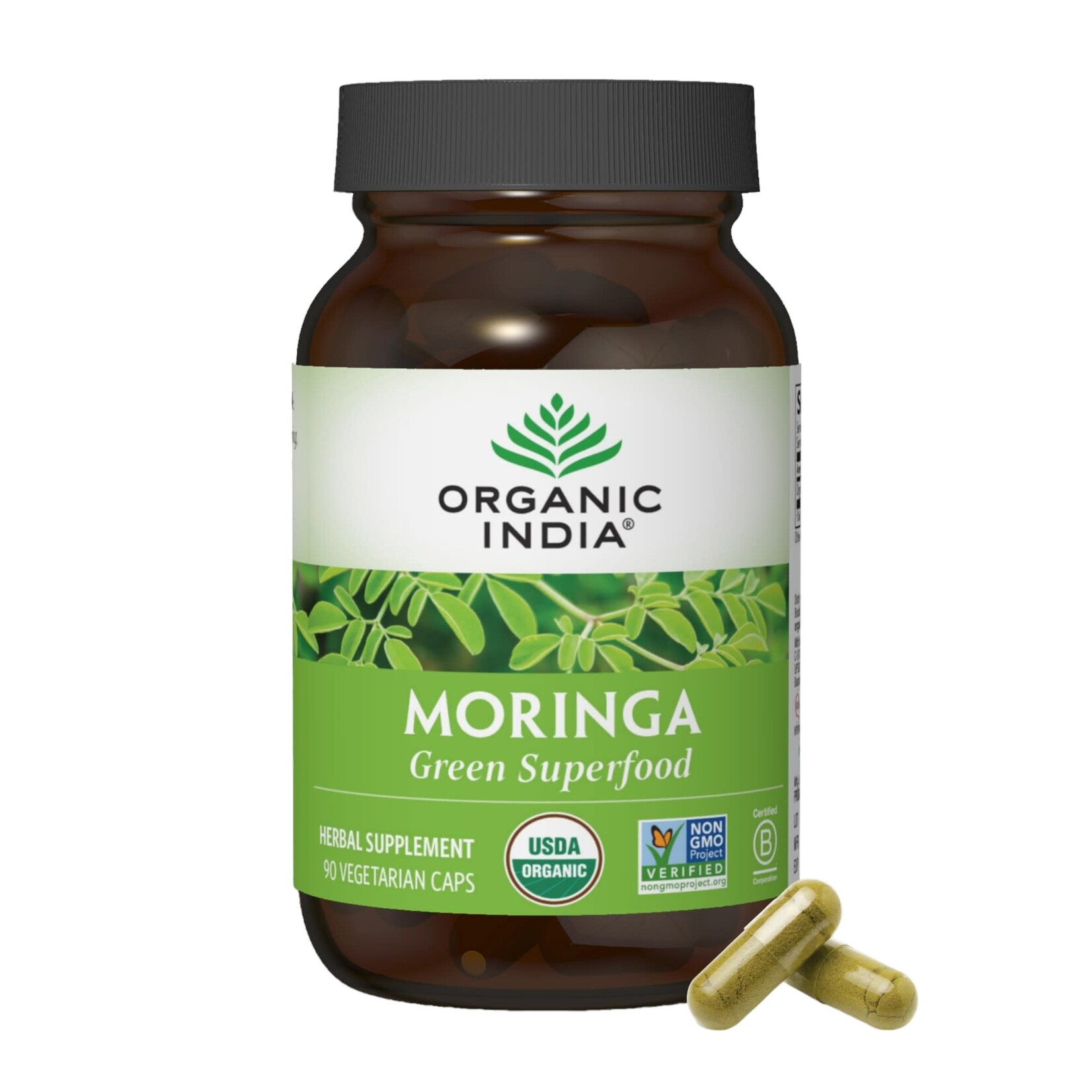 Moringa 350mg 90c Organic India *sale*