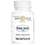 Folic Acid 5mg 100 cap BioTech *sale*