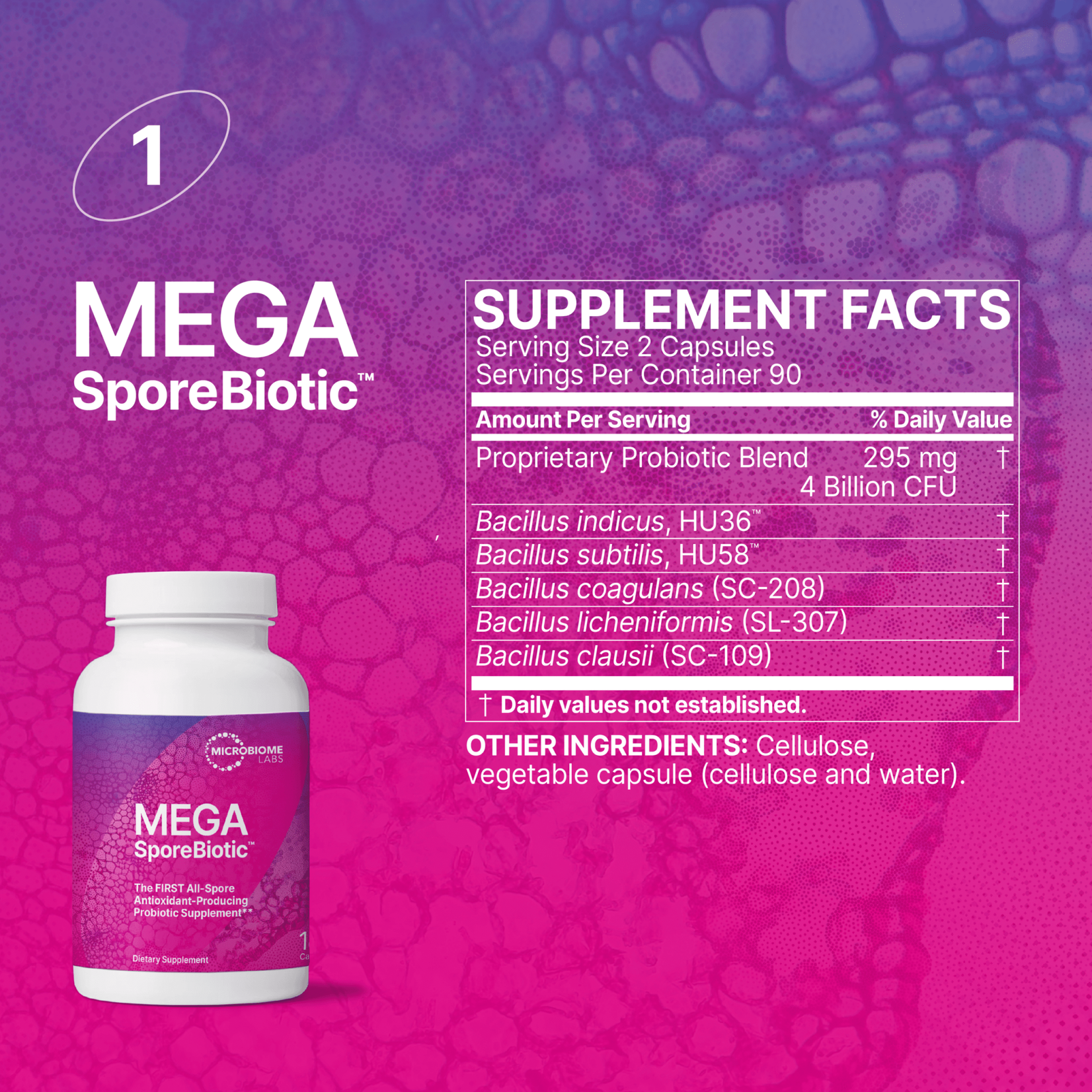 Microbiome Labs MegaSporeBiotic 180c Microbiome Labs
