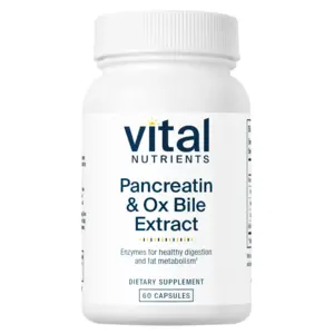 Vital Nutrients Pancreatin & Ox Bile Extract 60c Vital Nutrients