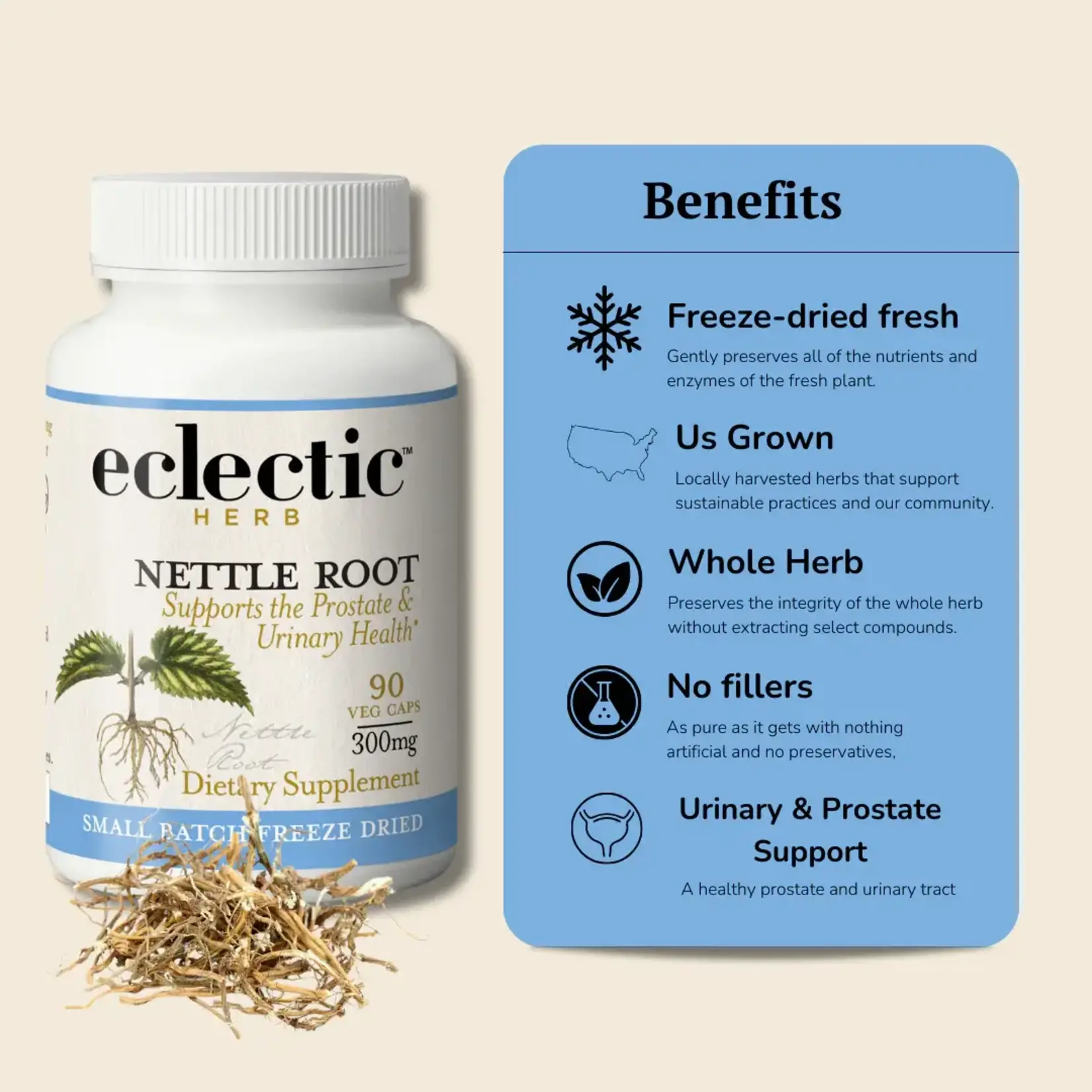 Eclectic Herb Nettle Root 90c Eclectic
