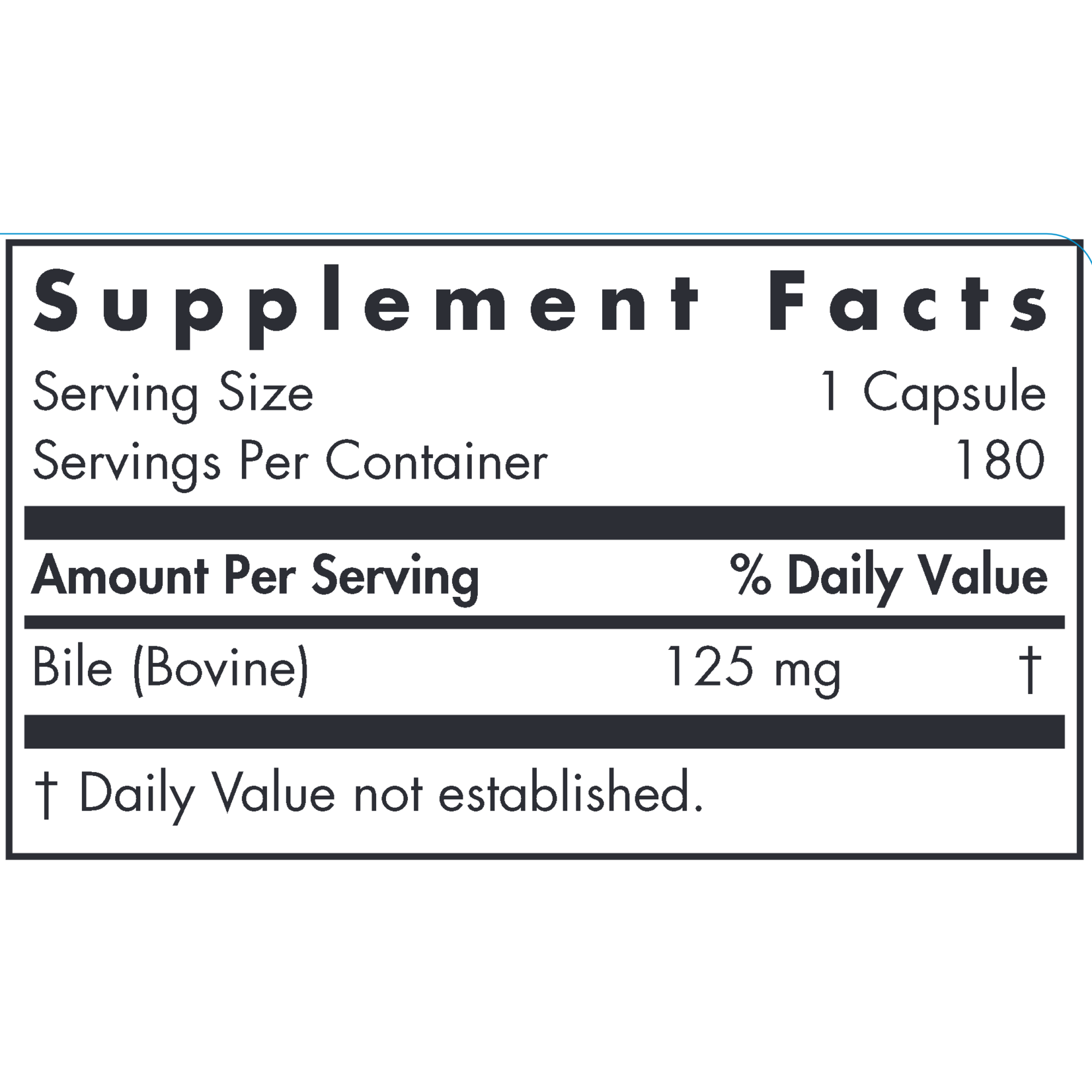 Allergy Research Group Ox Bile 125mg 180c Allergy Research Group
