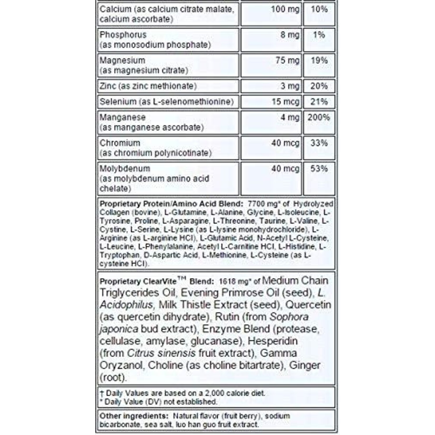 Apex Energetics ClearVite-CLA K-105 490g Apex Energetics