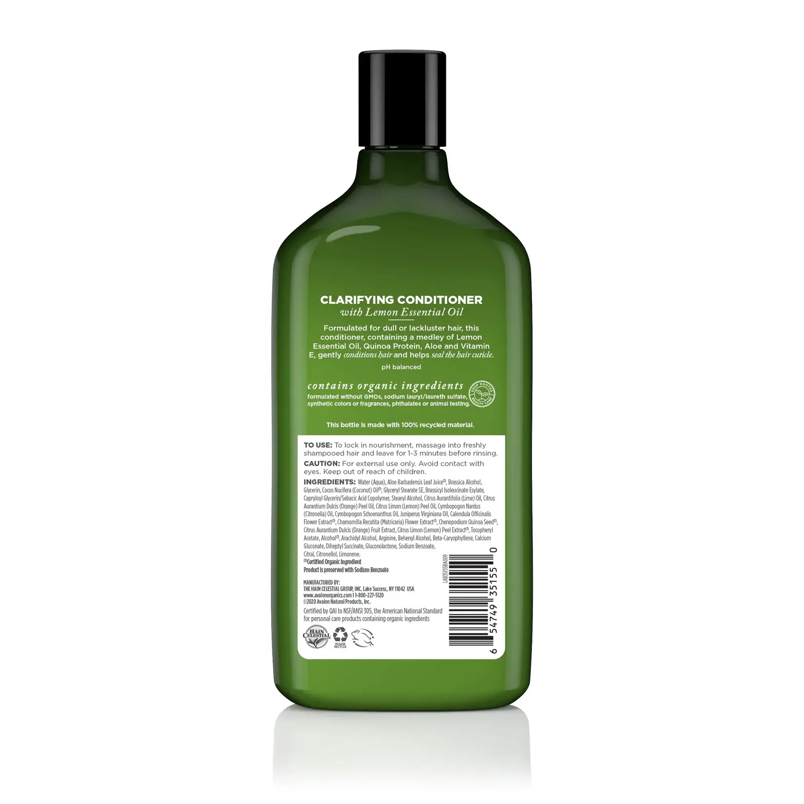 Avalon Organics Clarifying Lemon Conditioner 11oz Avalon Organics