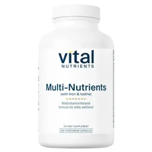 Vital Nutrients Multi Nutrients ( w/o iron & Iodine ) 180 vc Vital Nutrients