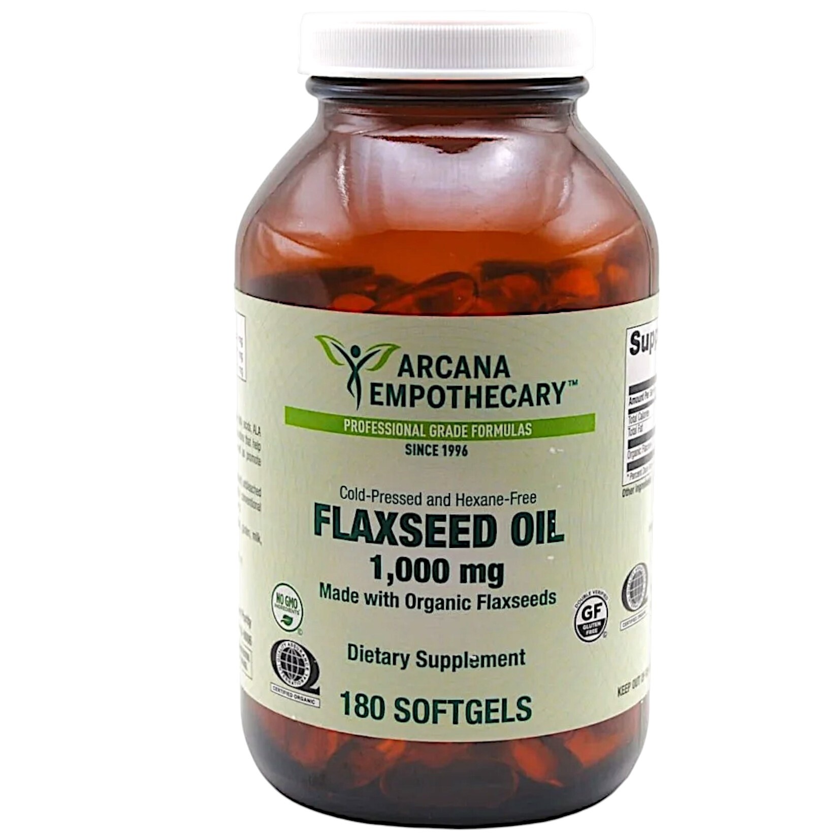 Arcana FlaxSeed Oil 1000mg 180 sg Arcana