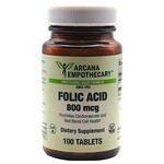Arcana Empothecary Folic Acid 800mcg 100t Arcana