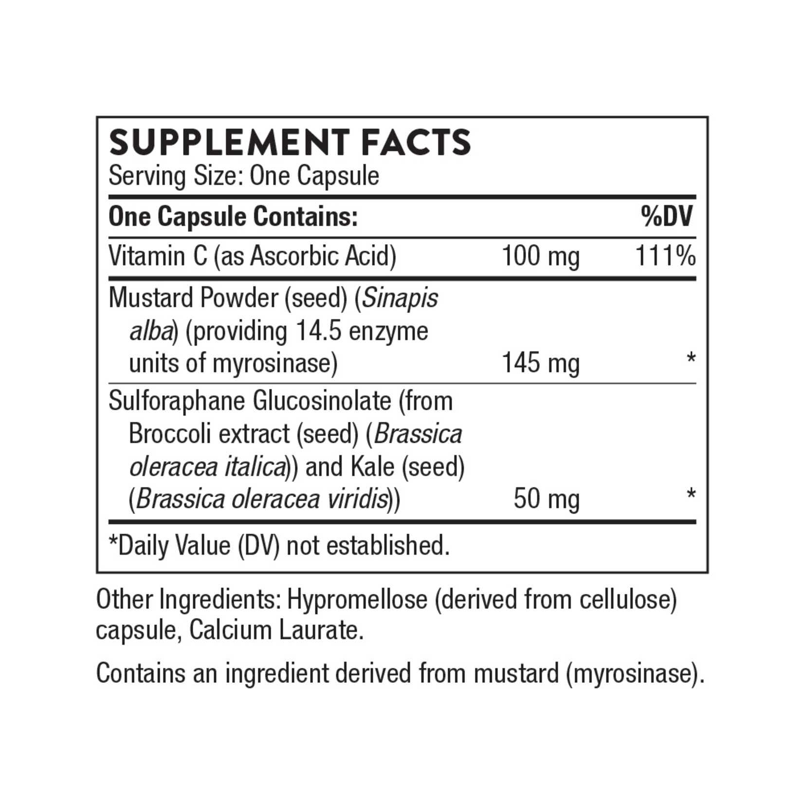 Thorne Research Broccoli Seed Extract (formerly Crucera-SGS) 50mg 60c Thorne
