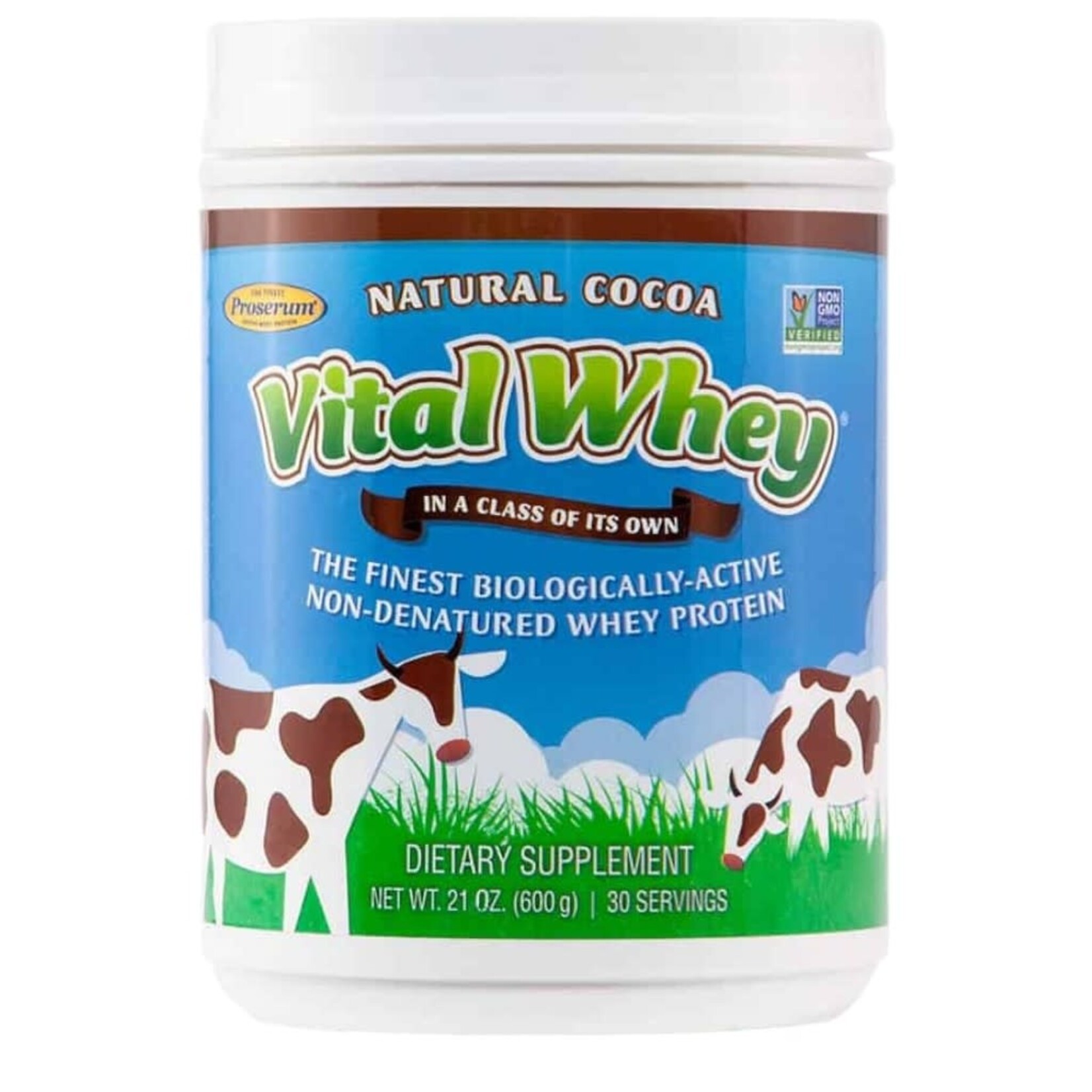 Well Wisdom Vital Whey Natural Cocoa 21 oz 30 servings Well Wisdom