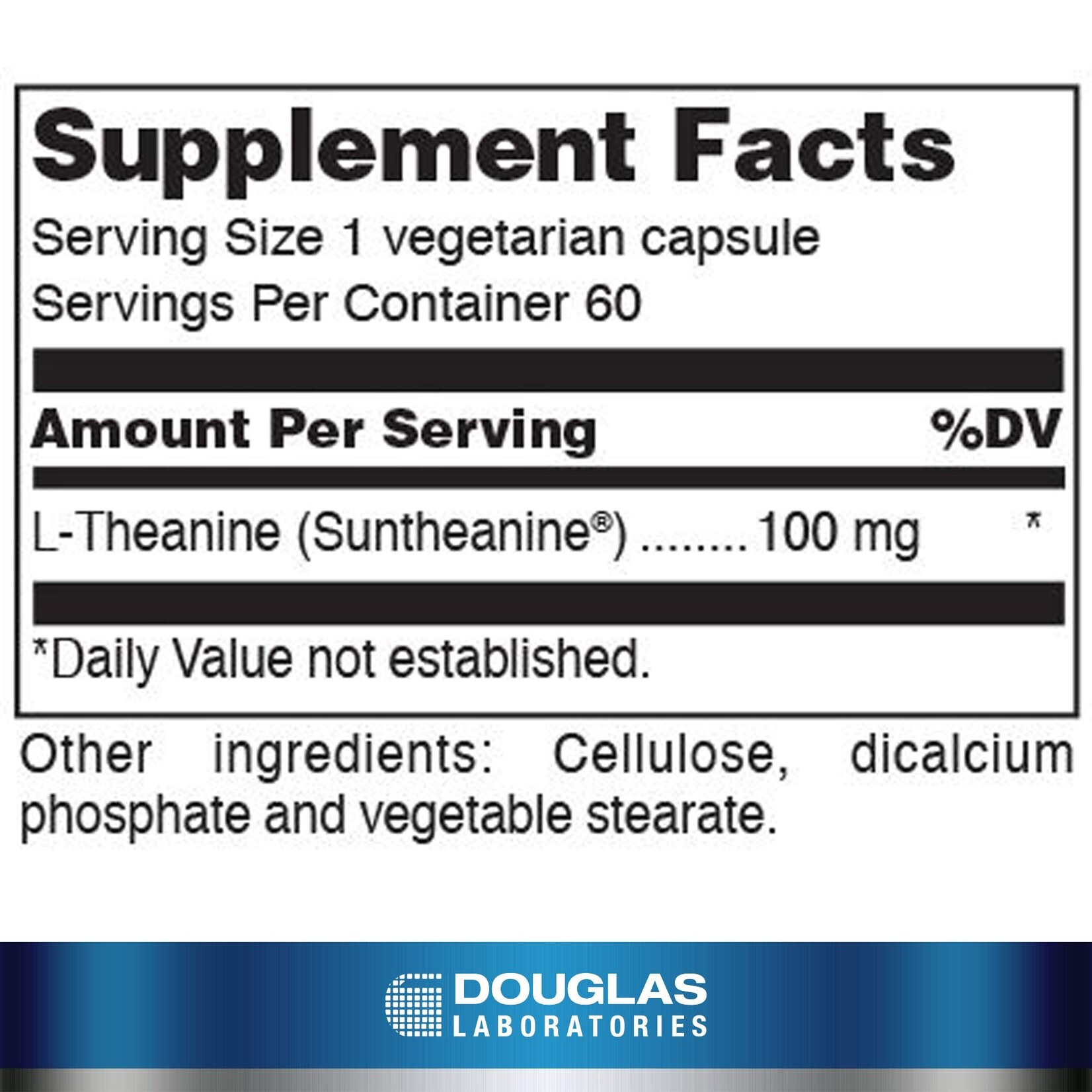 Douglas Laboratories L-Theanine 100mg 60c Douglas Labs