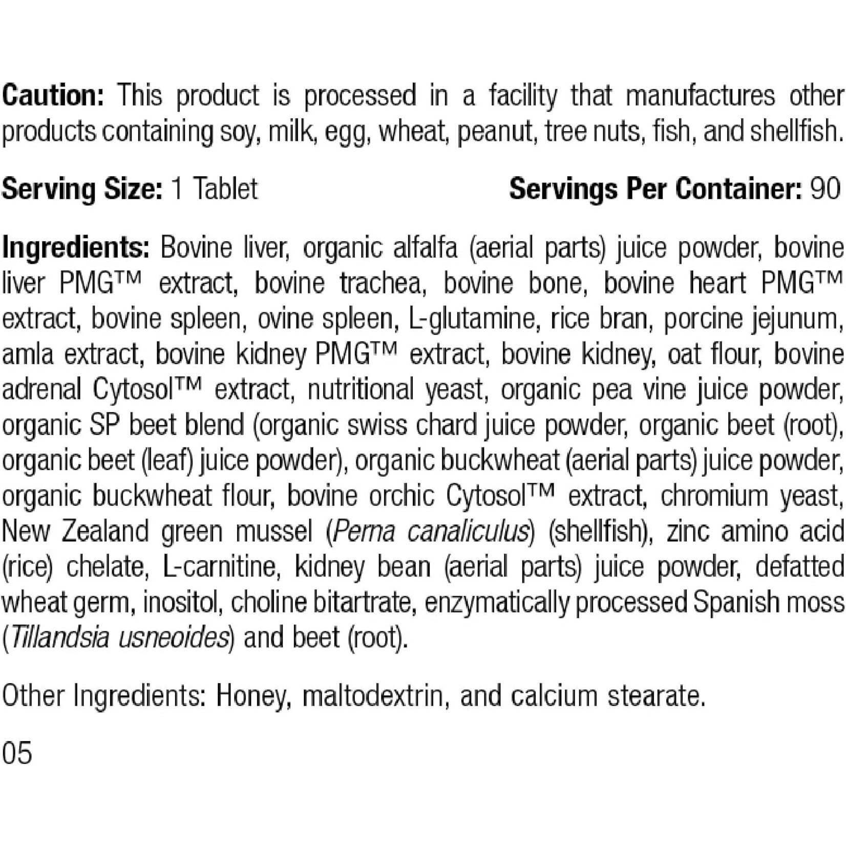 Standard Process Feline Whole Body Support  Standard Process