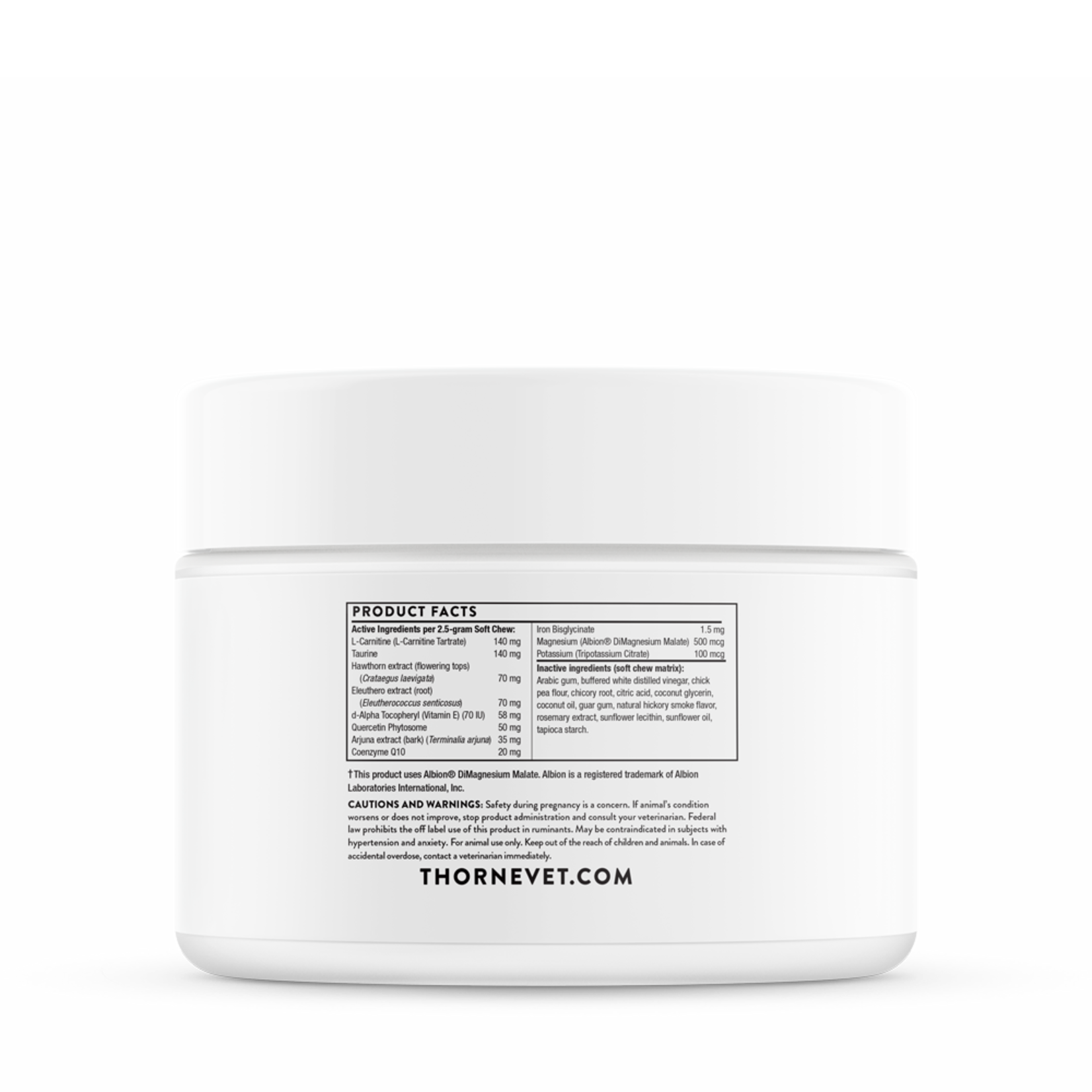 Thorne Research Heart Health Formula 90 softchews Thorne Vet