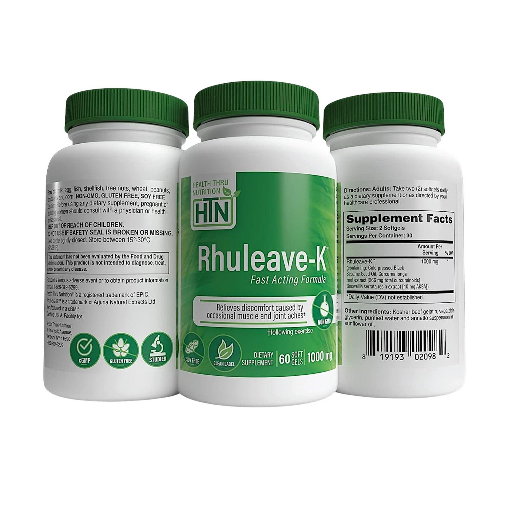Health Thru Nutrition Rhuleave-K Fast Acting Formula 60sg Health Thru Nutrition
