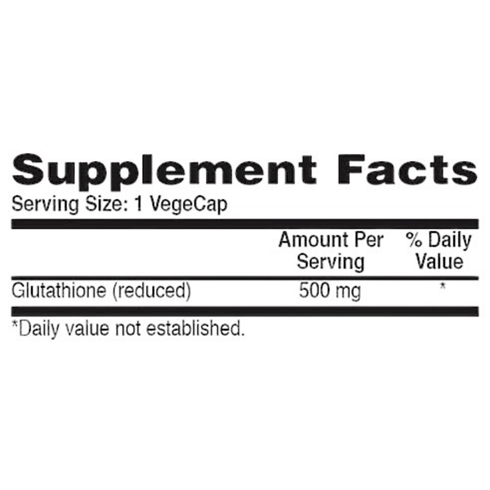 Health Thru Nutrition Glutathione Reduced 500mg 60c Health Thru Nutrition