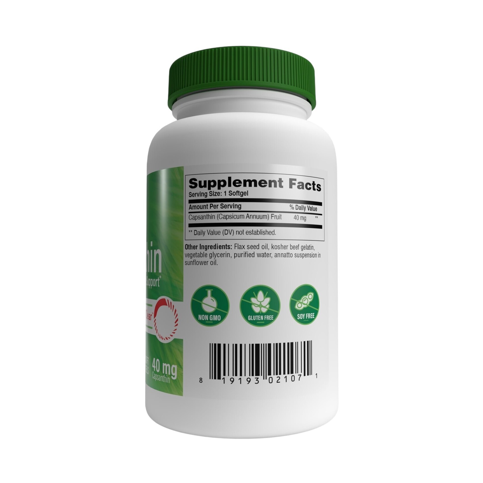 Health Thru Nutrition Capsanthin Healthy Vision Support 40mg 30sg Health Thru Nutrition