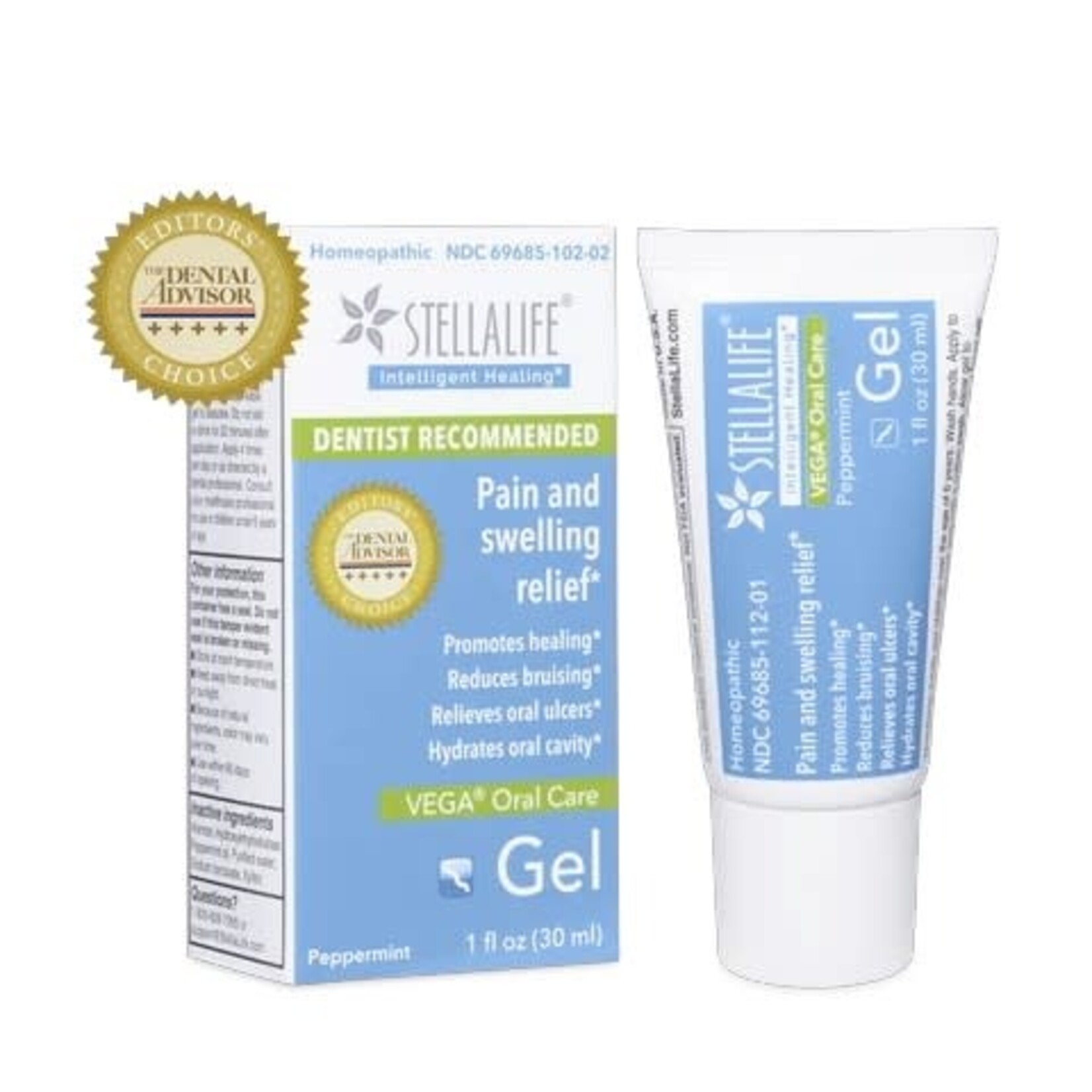 Stellalife Oral Care Peppermint Gel  VEGA 1 fl. oz.  StellaLife