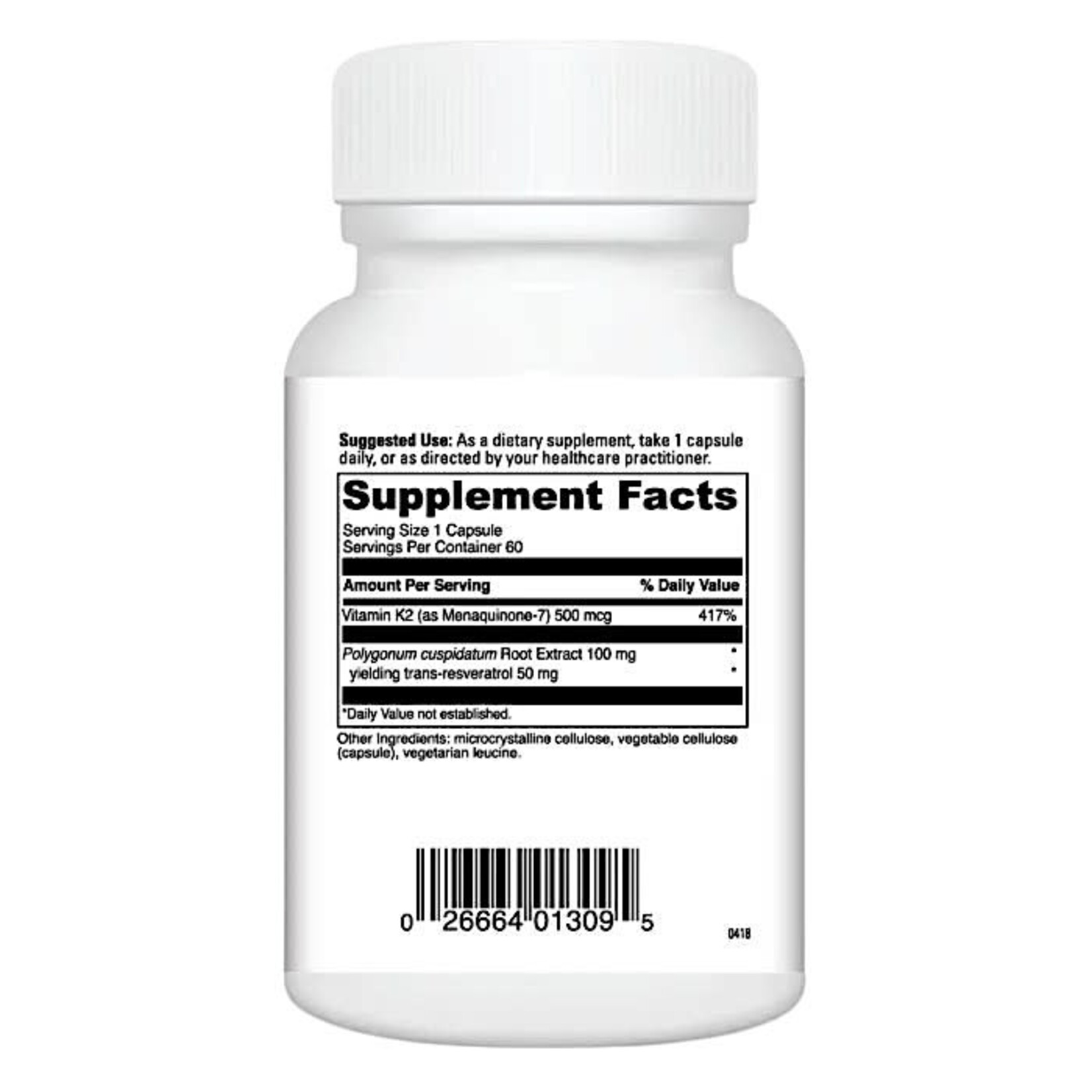 DaVinci Laboratories Vitamin K2+Resveratrol 60c DaVinci Laboratories