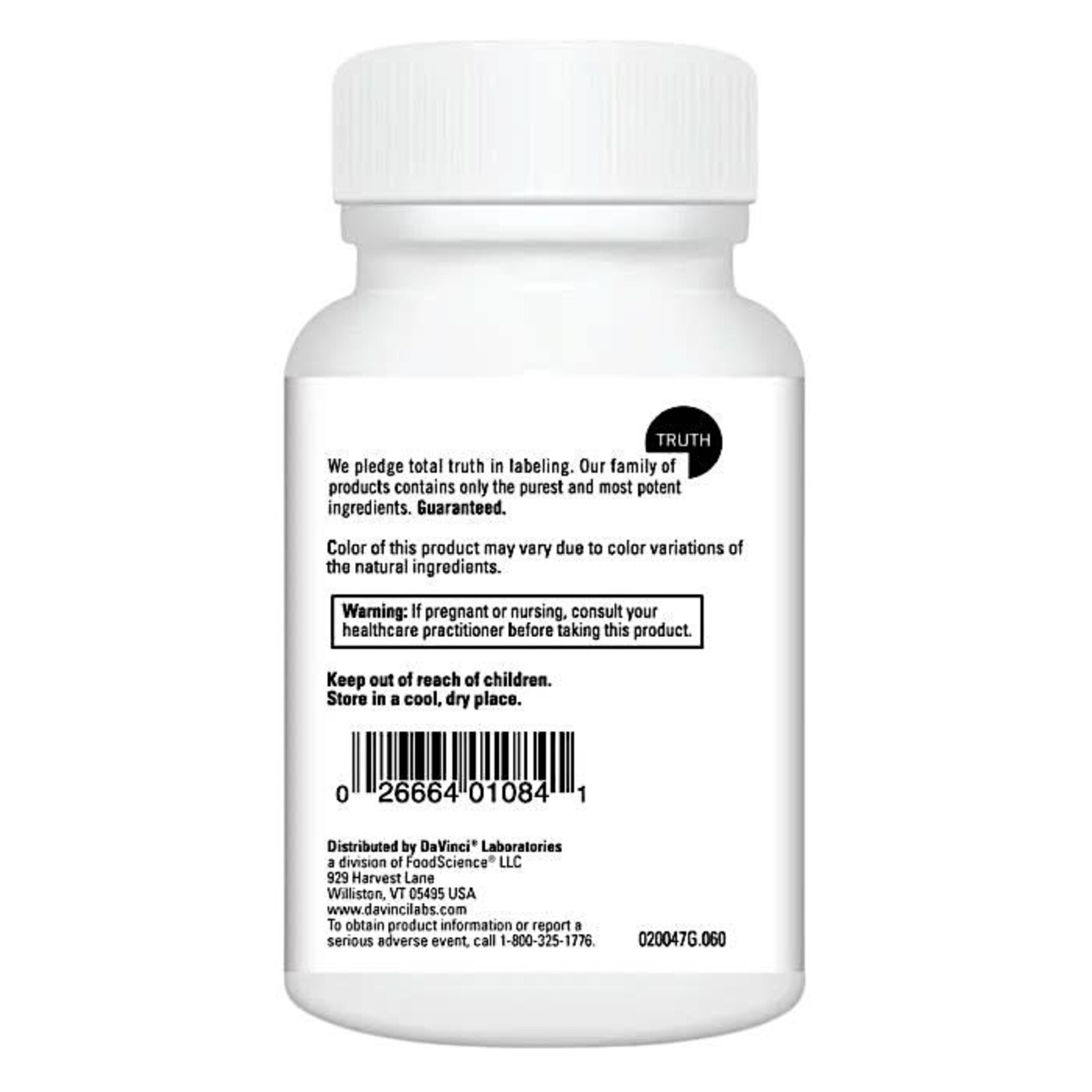 DaVinci Laboratories Active Folate B12 60 chews DaVinci Laboratories