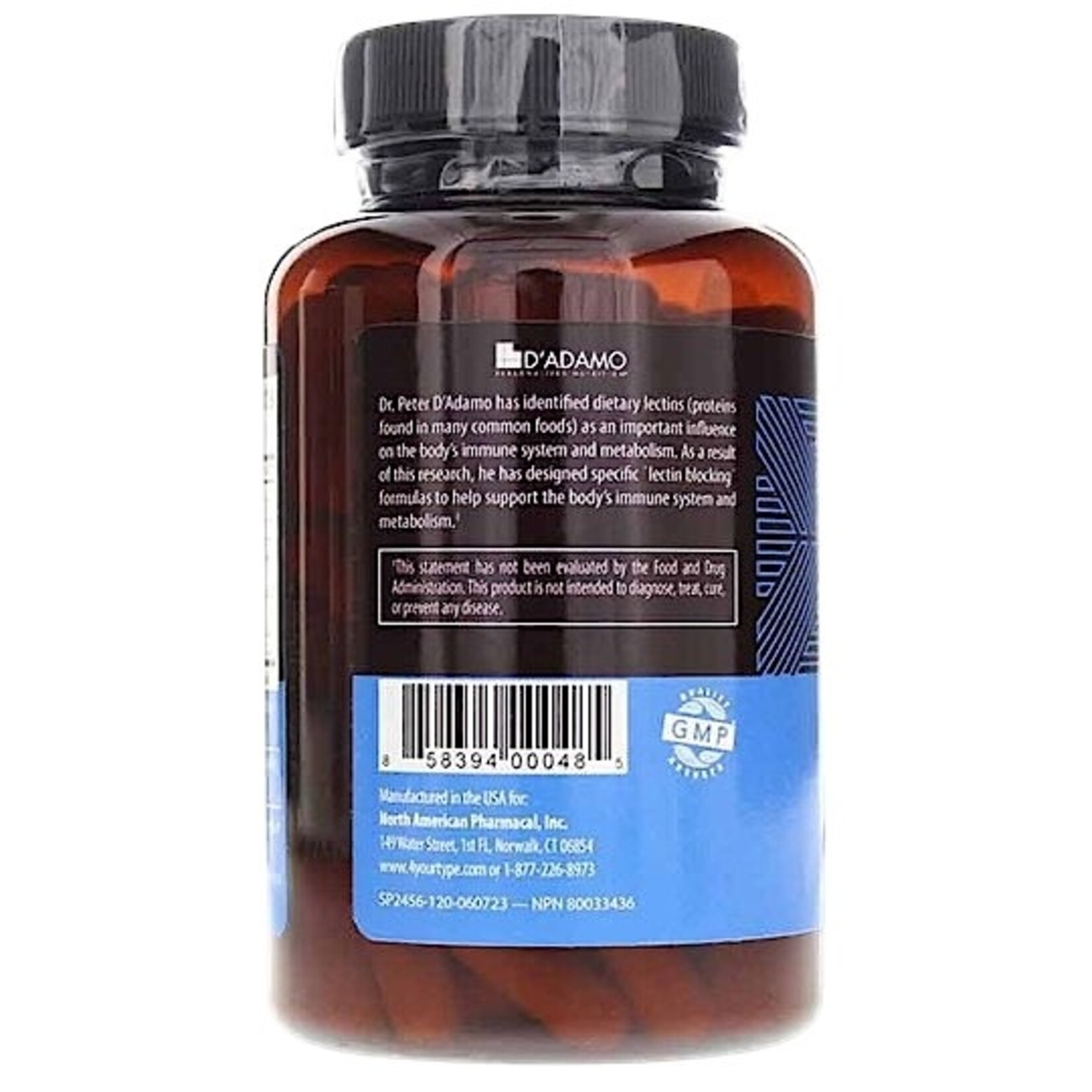 D'Adamo Personalized Nutrition Deflect A 120c D'Adamo