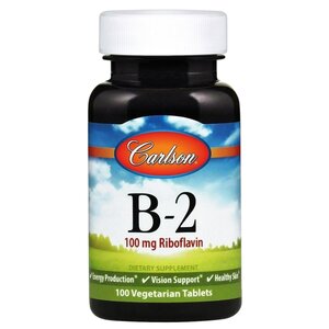 Carlson Labs B-2 Riboflavin 100mg 100t Carlson Labs