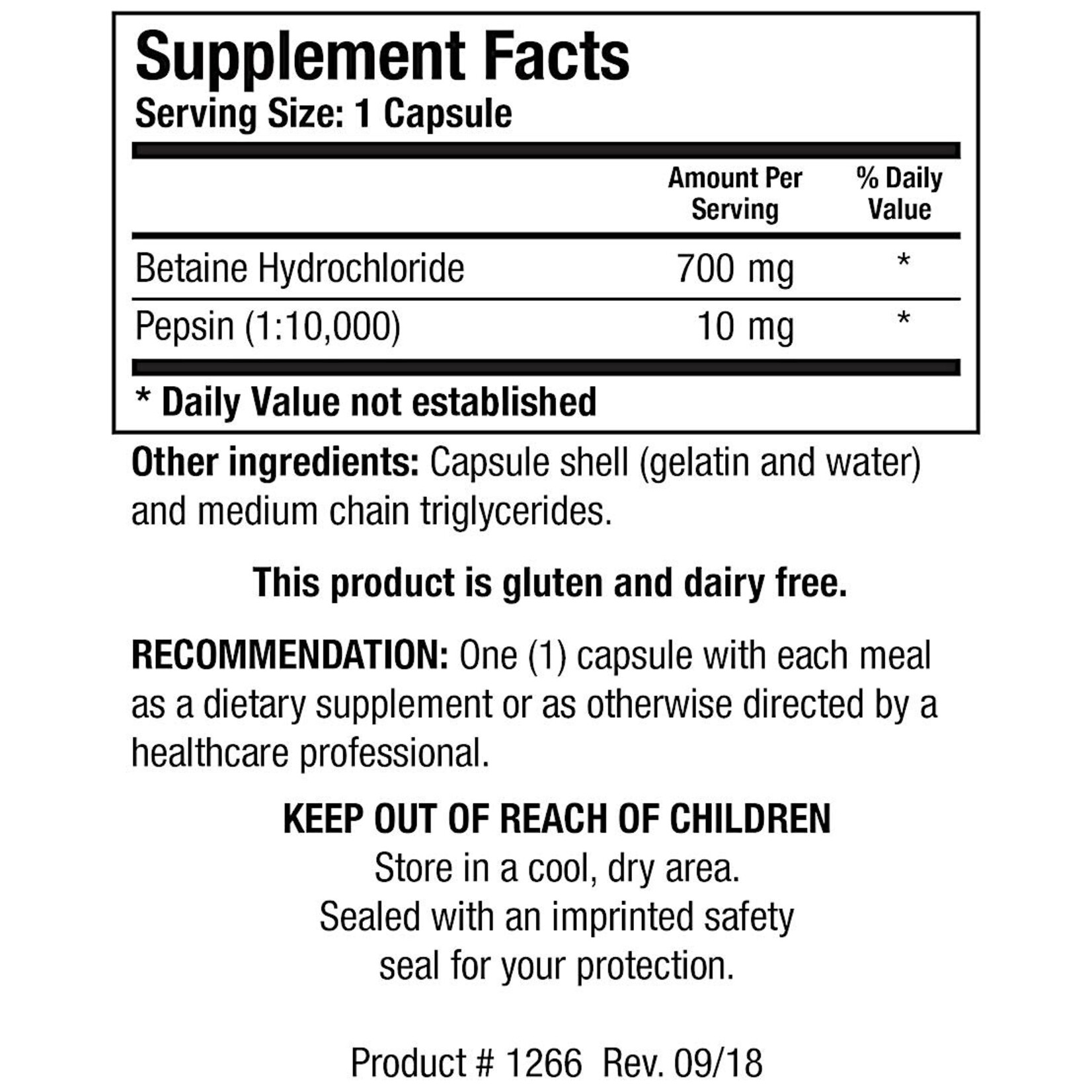 Biotics Research Betaine Plus HP 90c Biotics Research