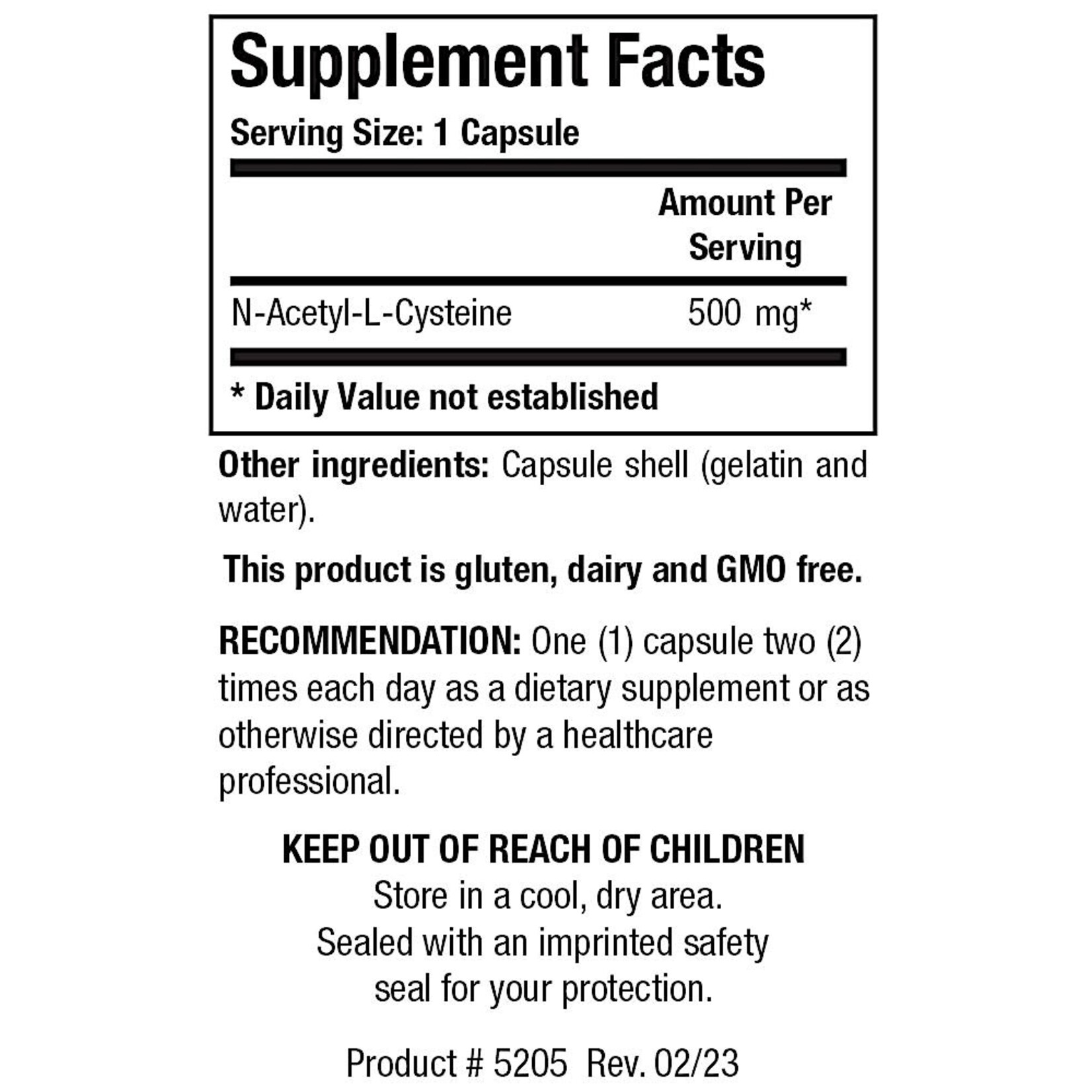 Biotics Research NAC 500mg 180c Biotics Research