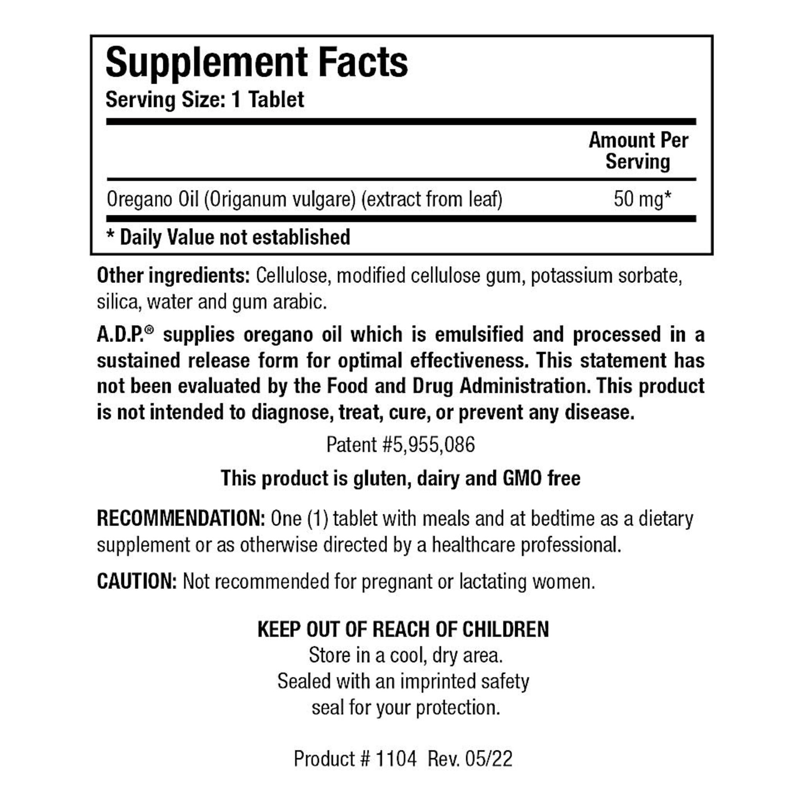 Biotics Research ADP 50mg 120t Biotics Research